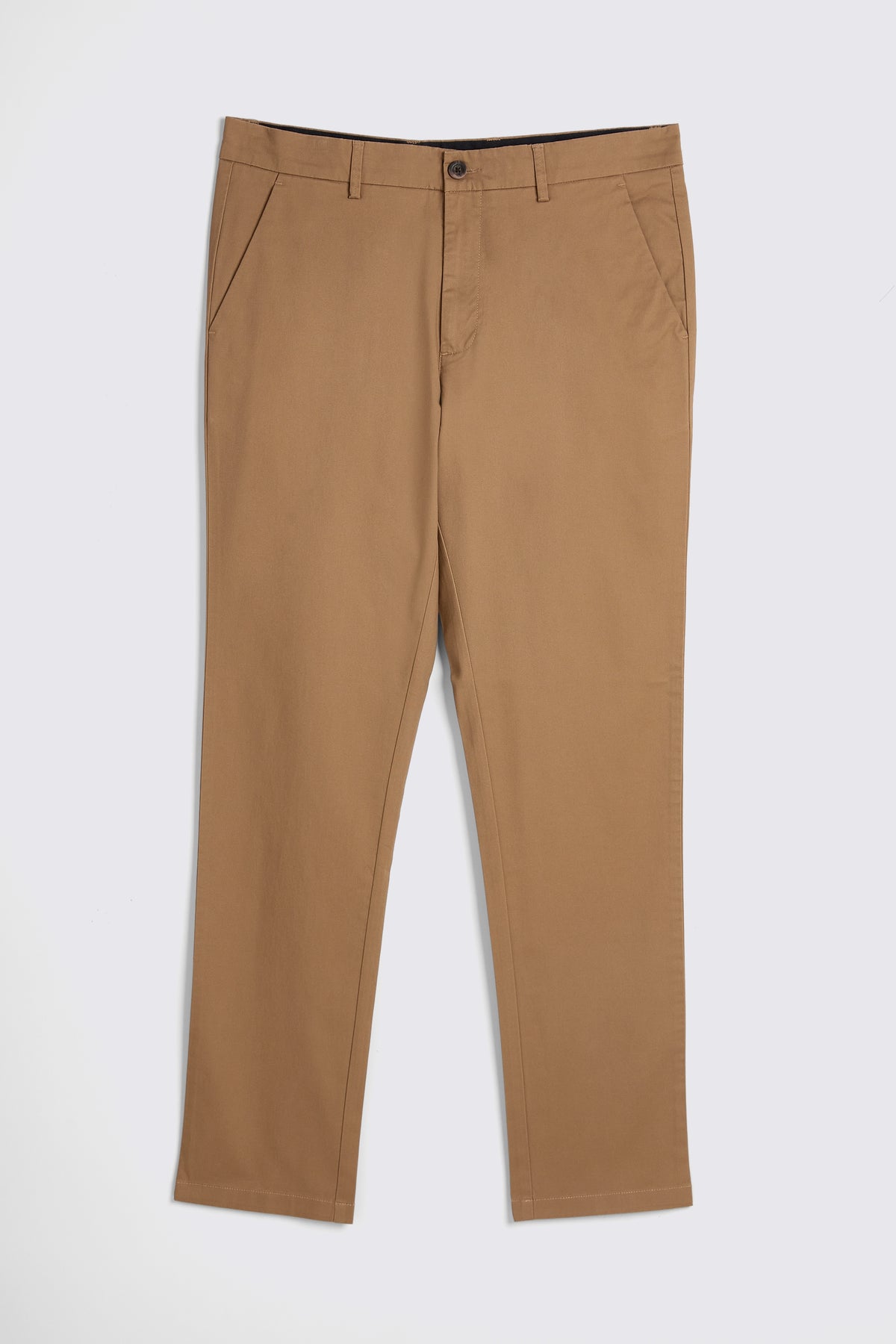 Tailored Fit Tobacco Cotton Chinos