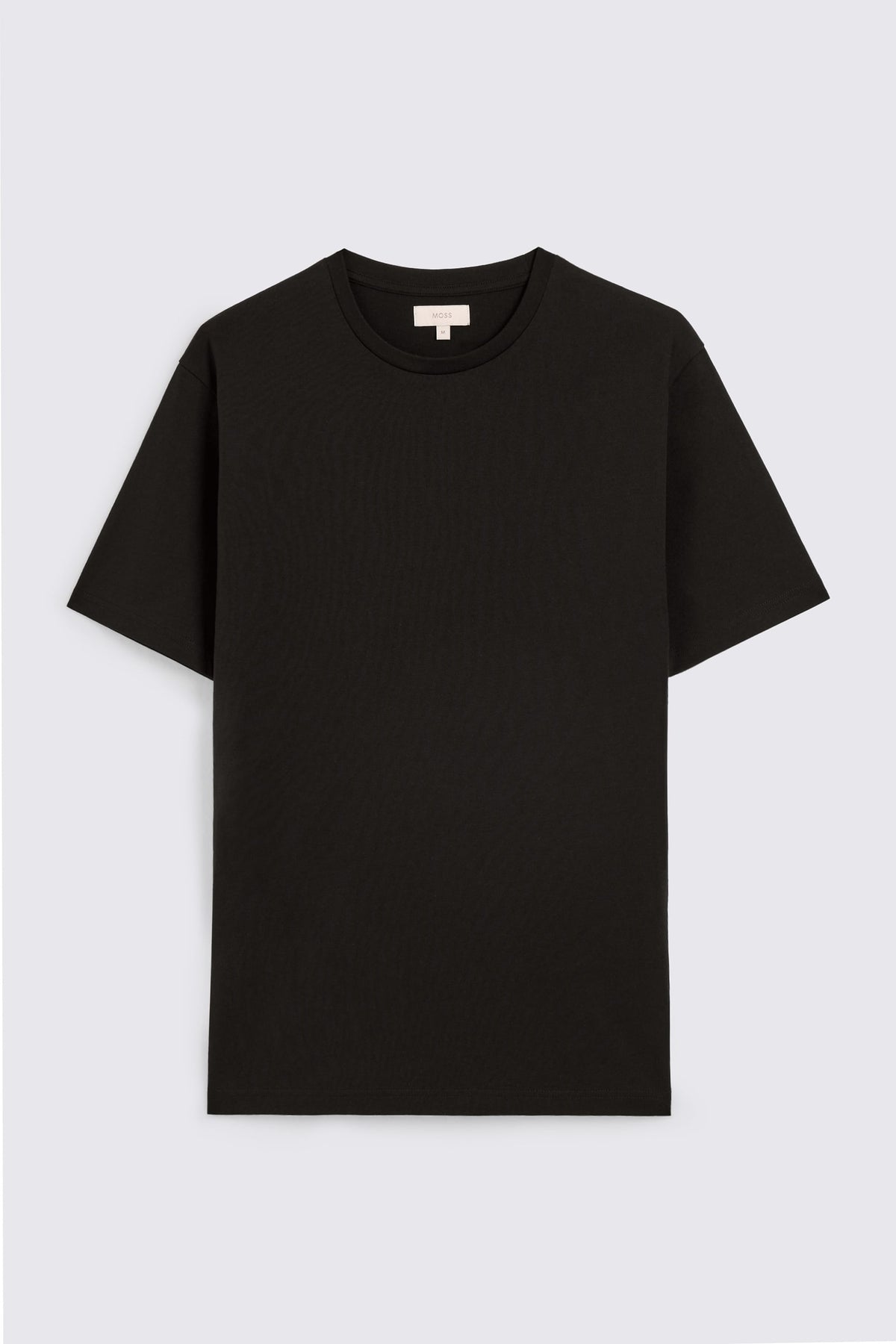 Black Cotton Crew-Neck T-Shirt