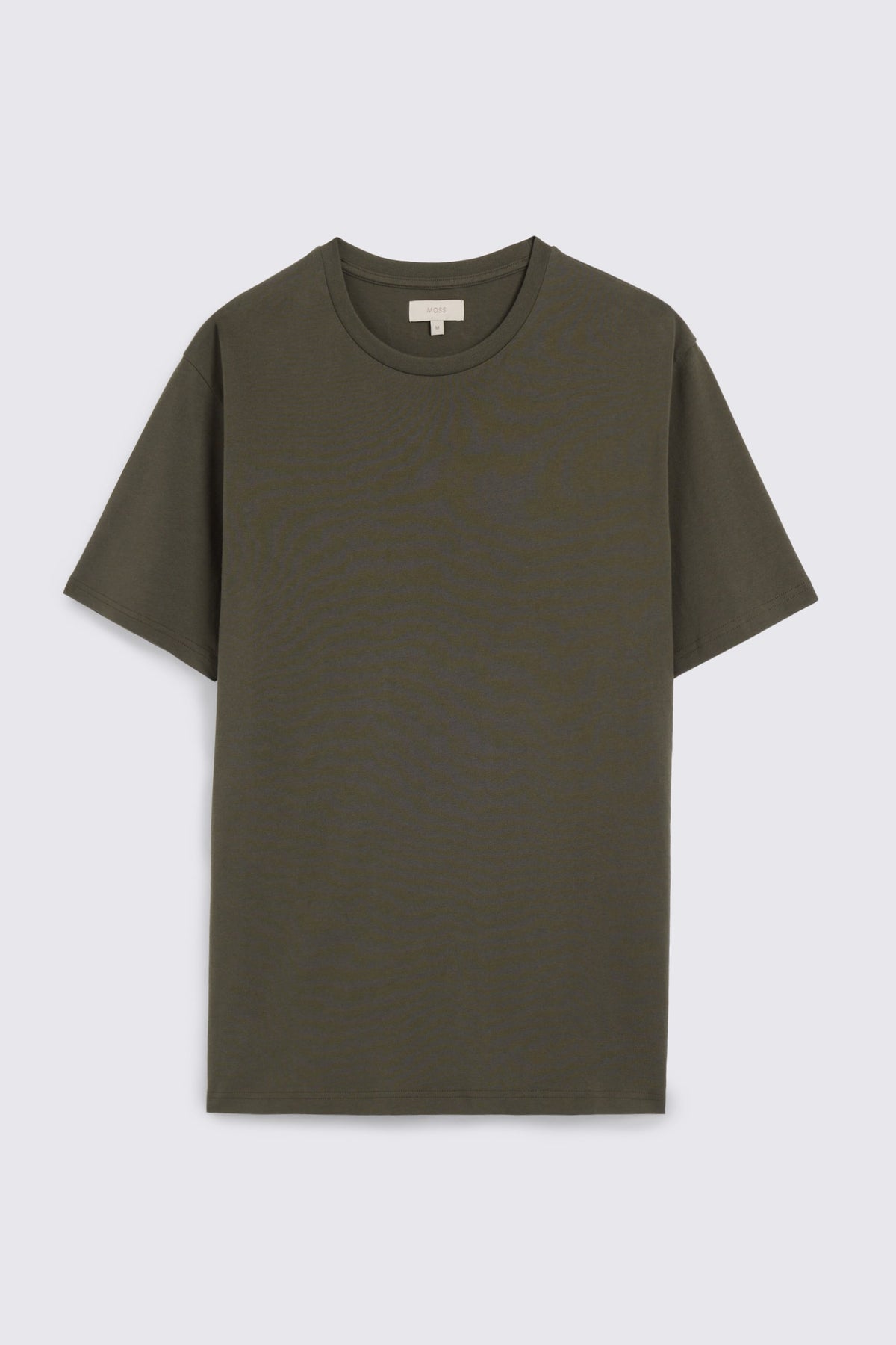 Khaki Cotton Crew-Neck T-Shirt