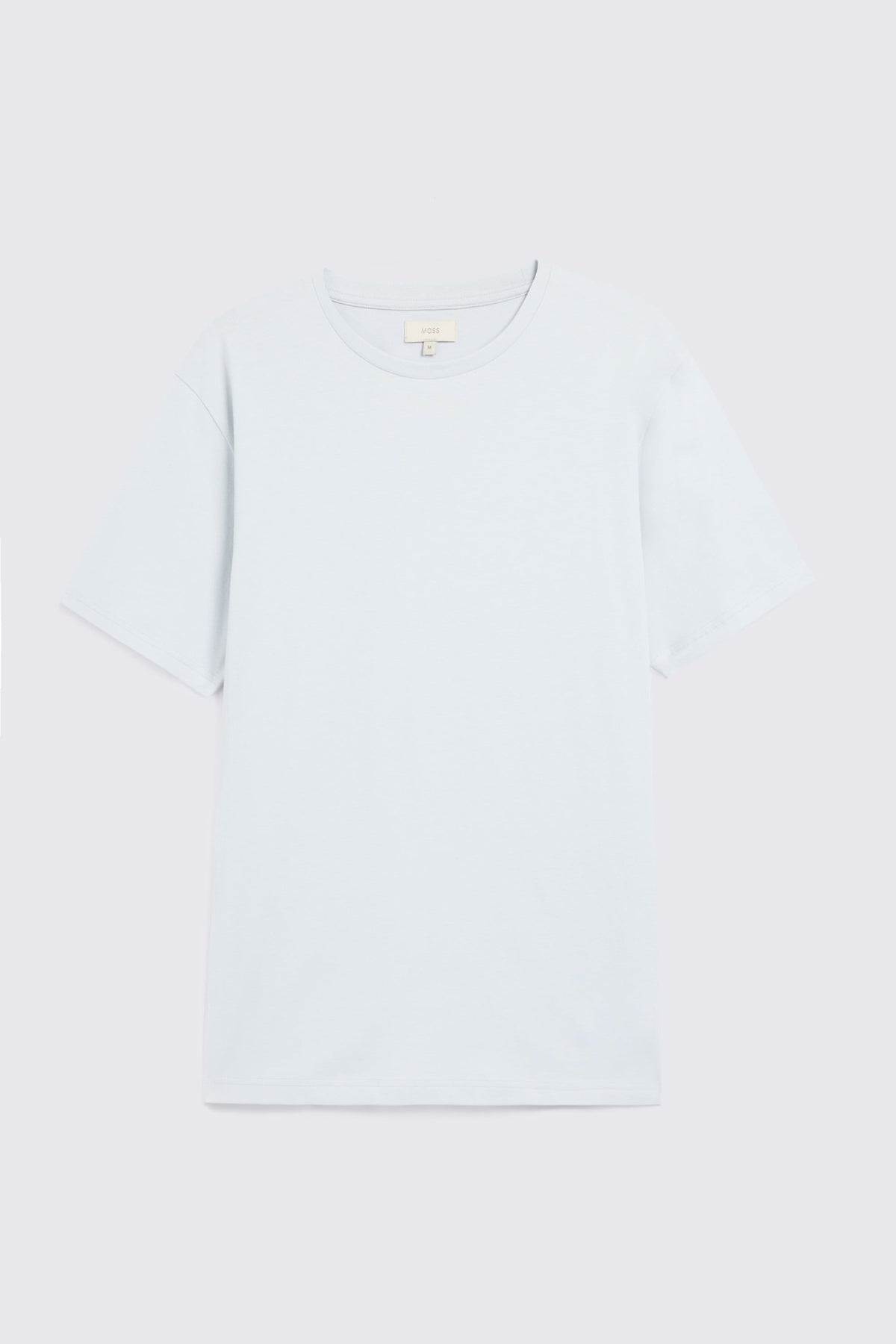 Light Blue Cotton Crew-Neck T-Shirt