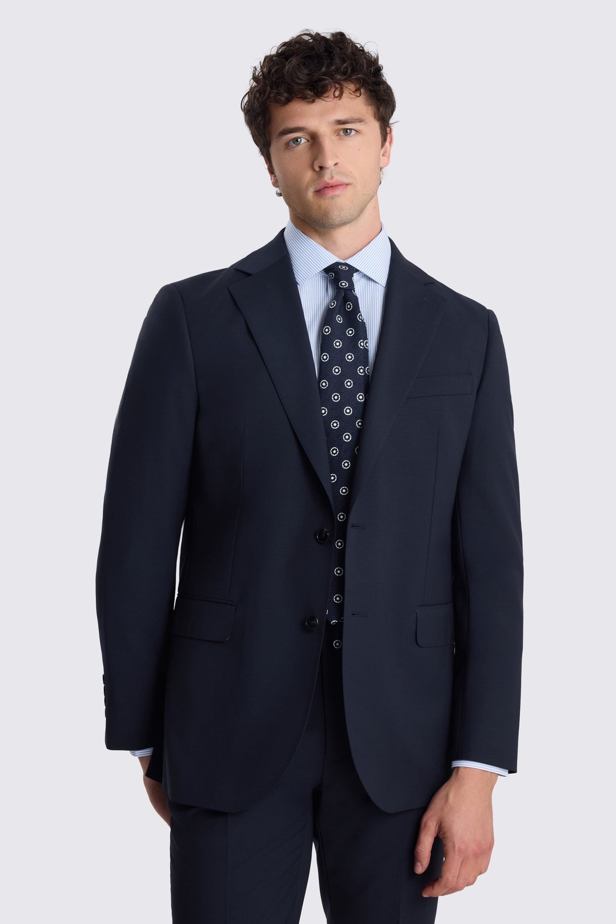 Tailored Fit Navy Performance Suit