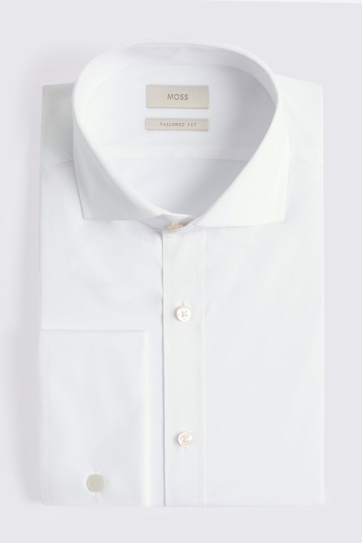 Tailored Fit White Stretch Shirt