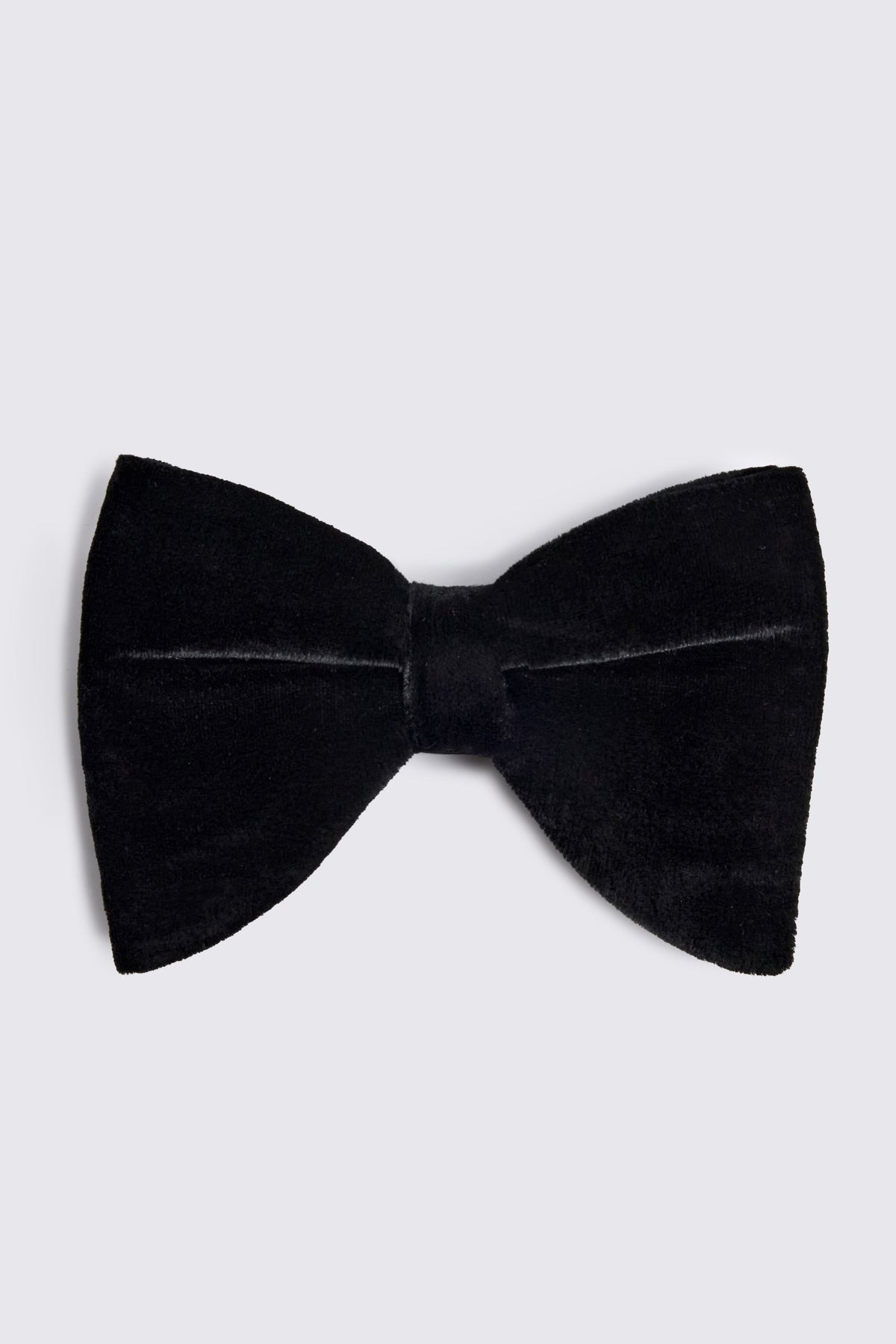 Black Floppy Velvet Pre-Tied Bow Tie