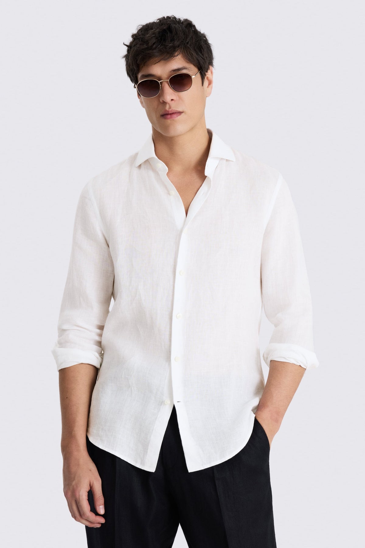 White Linen Shirt