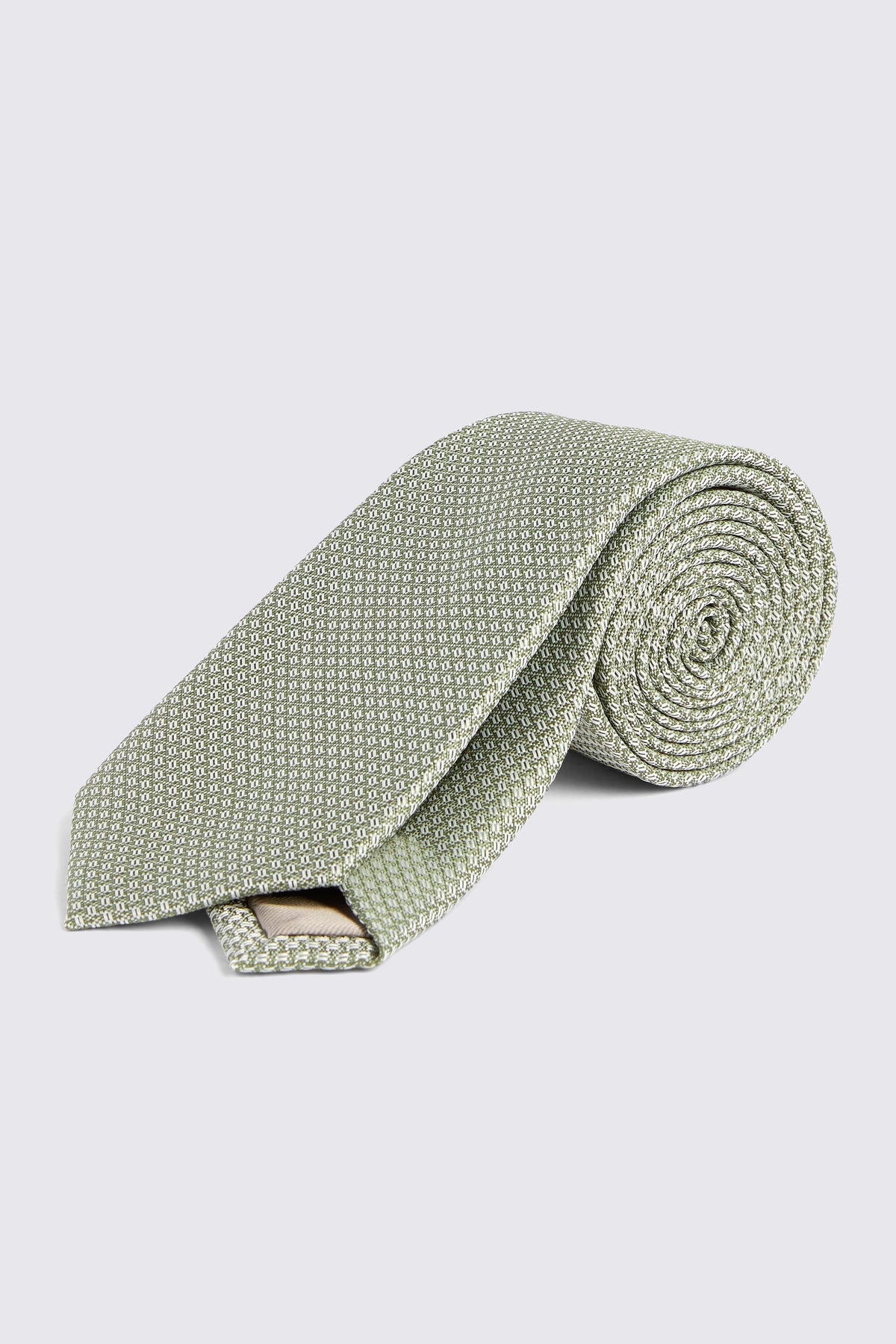 Green Textured Tie
