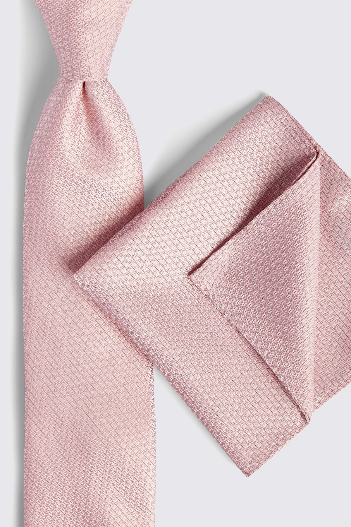 Dusty Pink Textured Pocket Square