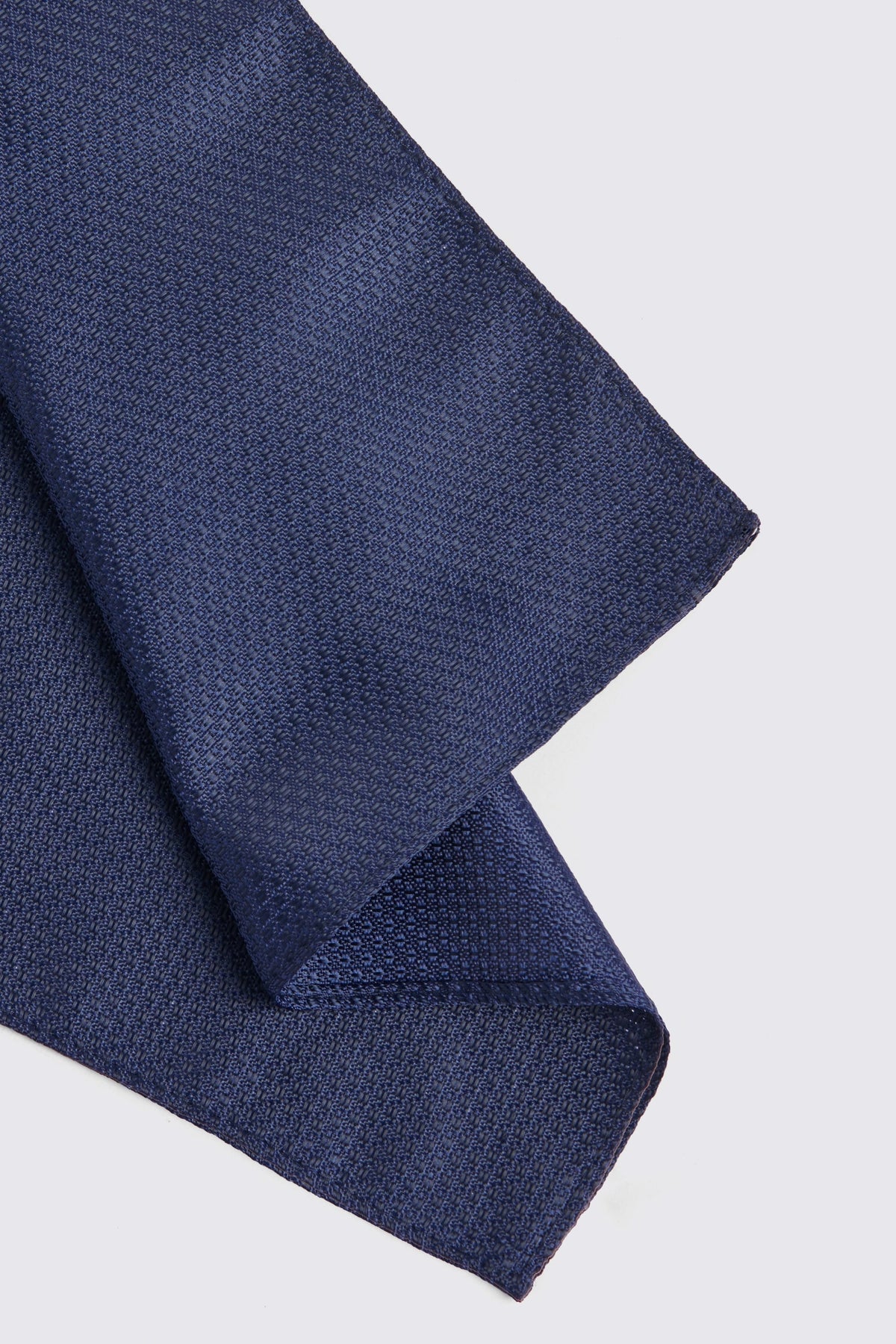 Navy Textured Pocket Square