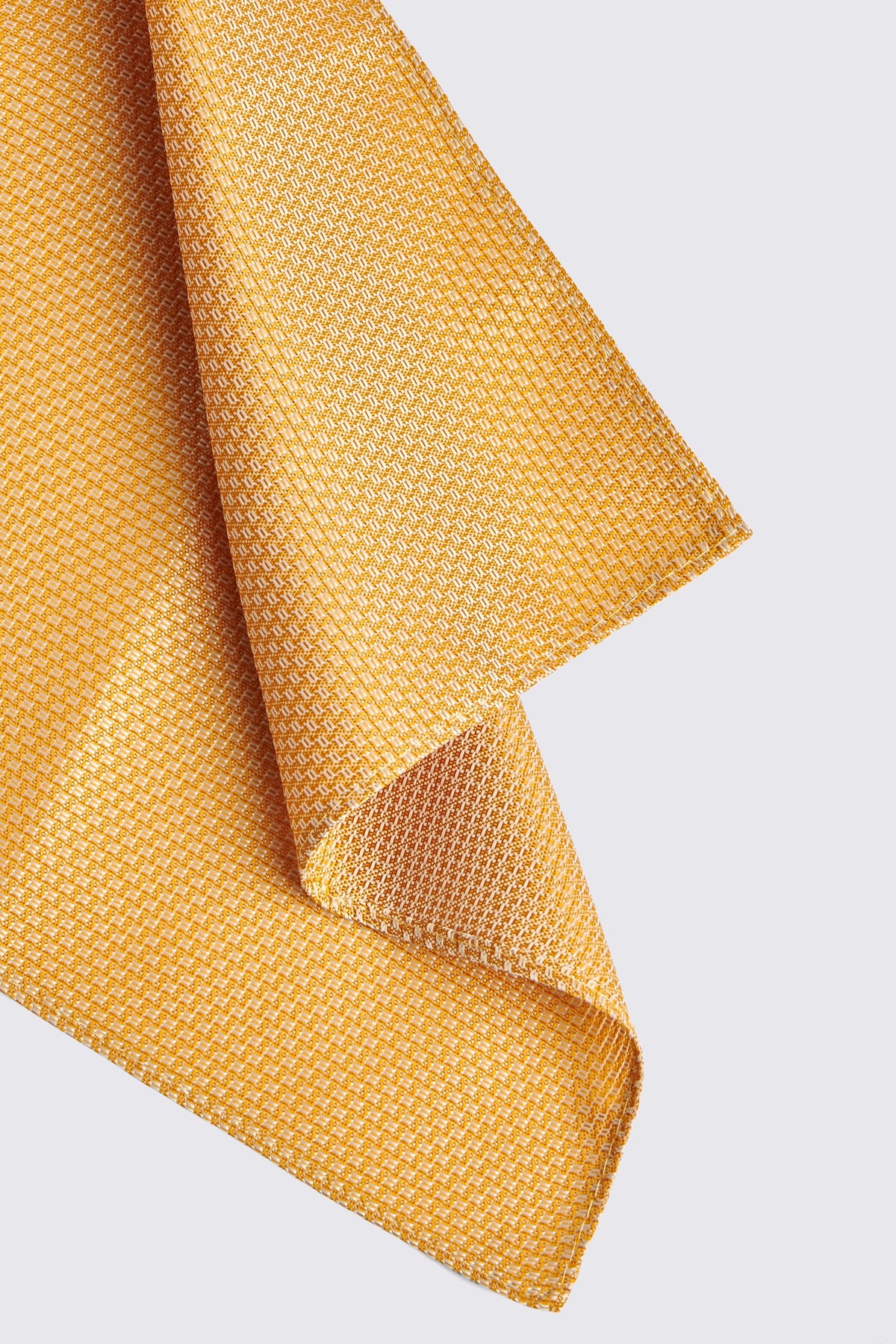 Yellow Textured Pocket Square