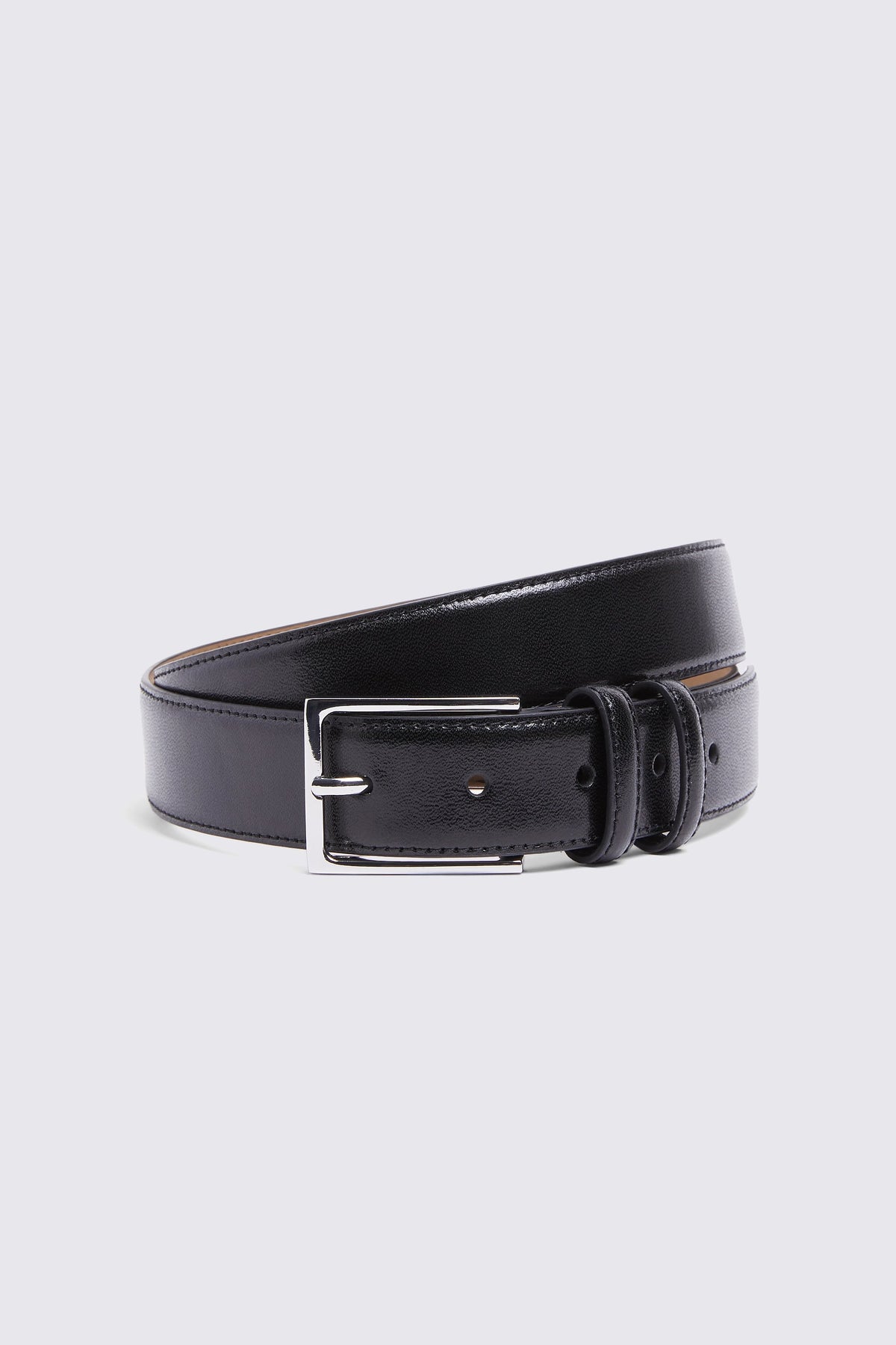 Classic Black Leather Belt