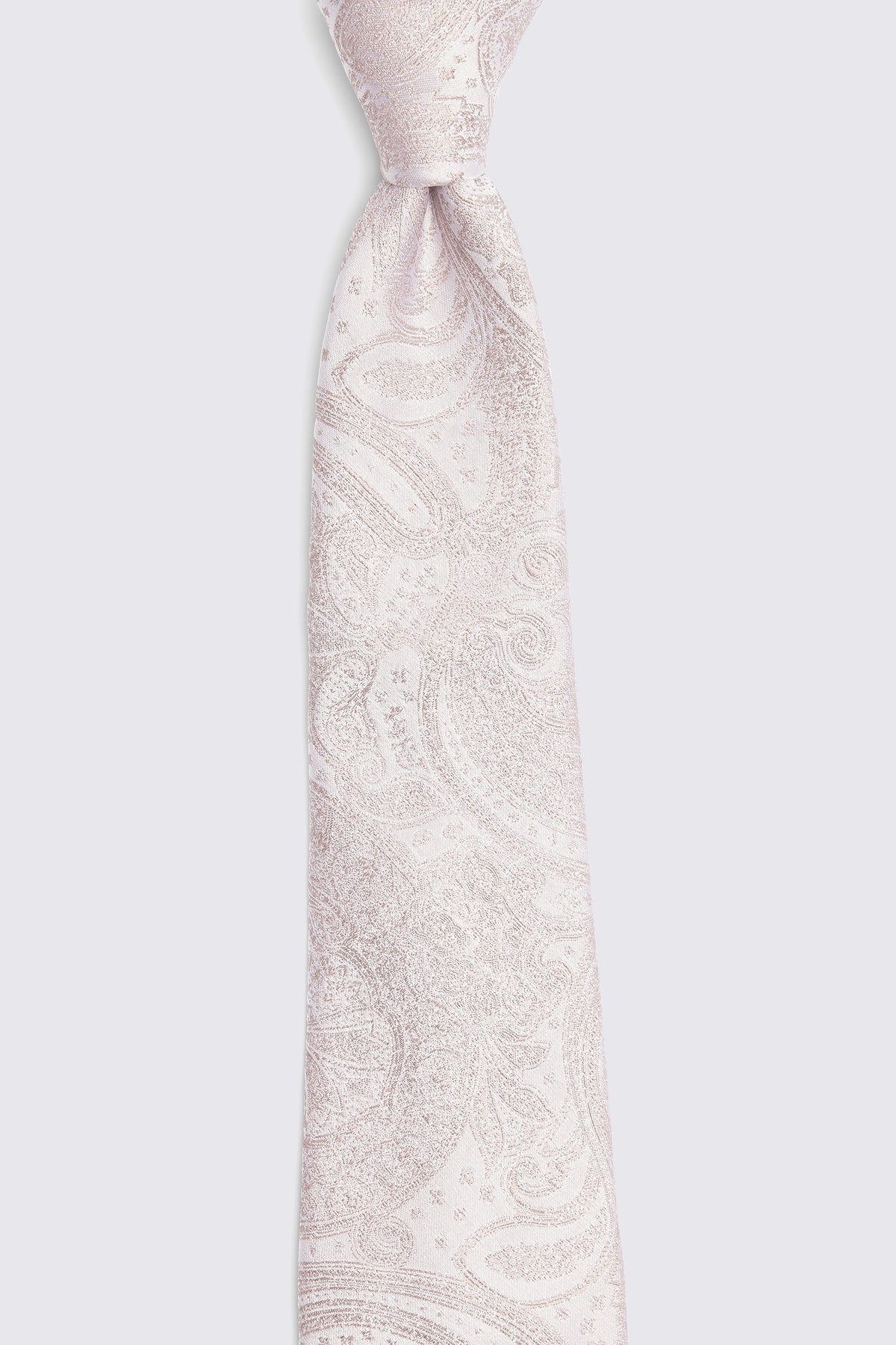 Dusty Pink Wedding Paisley Silk Tie