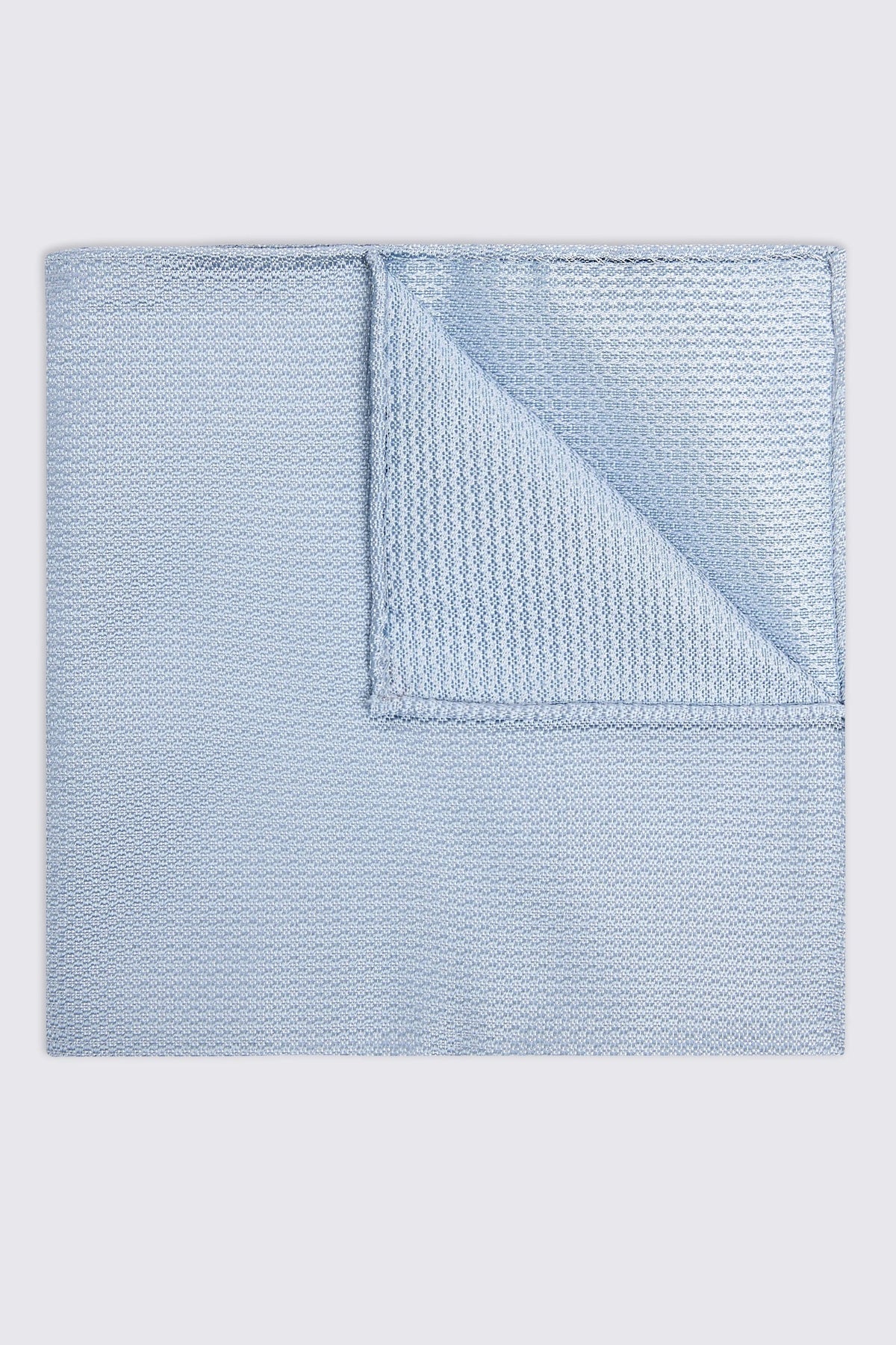 Sky Silk Semi-Plain Pocket Square
