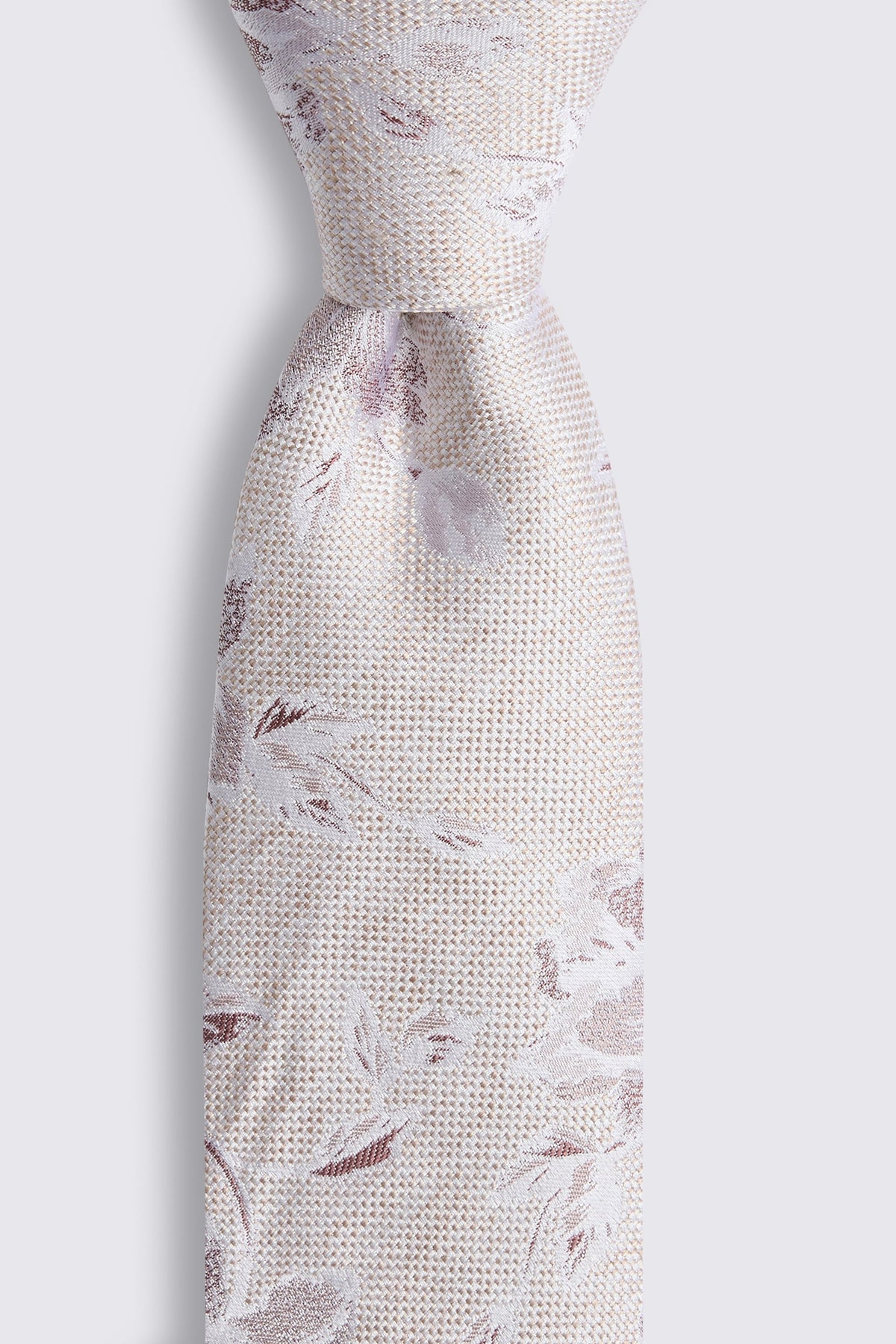 Dusty Pink Floral Silk Tie
