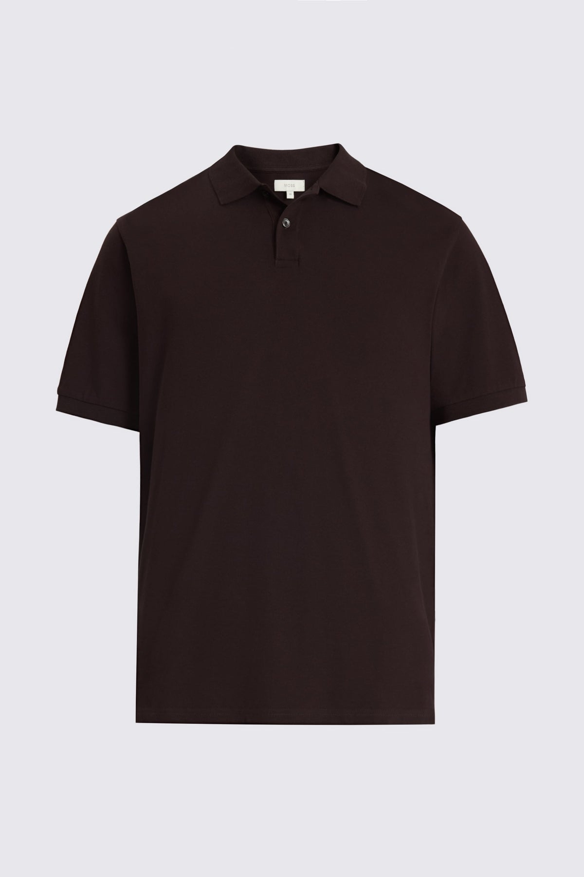 Chocolate Cotton Pique Polo Shirt