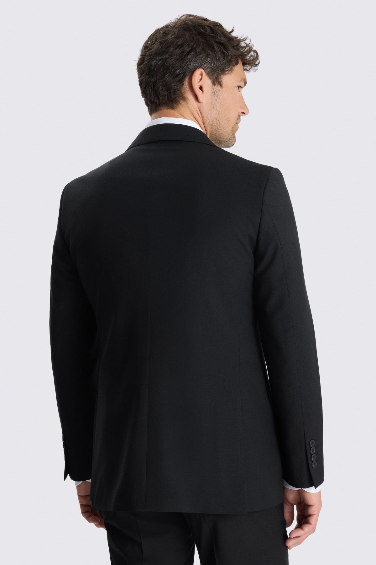 Tailored Fit Black Performance Suit