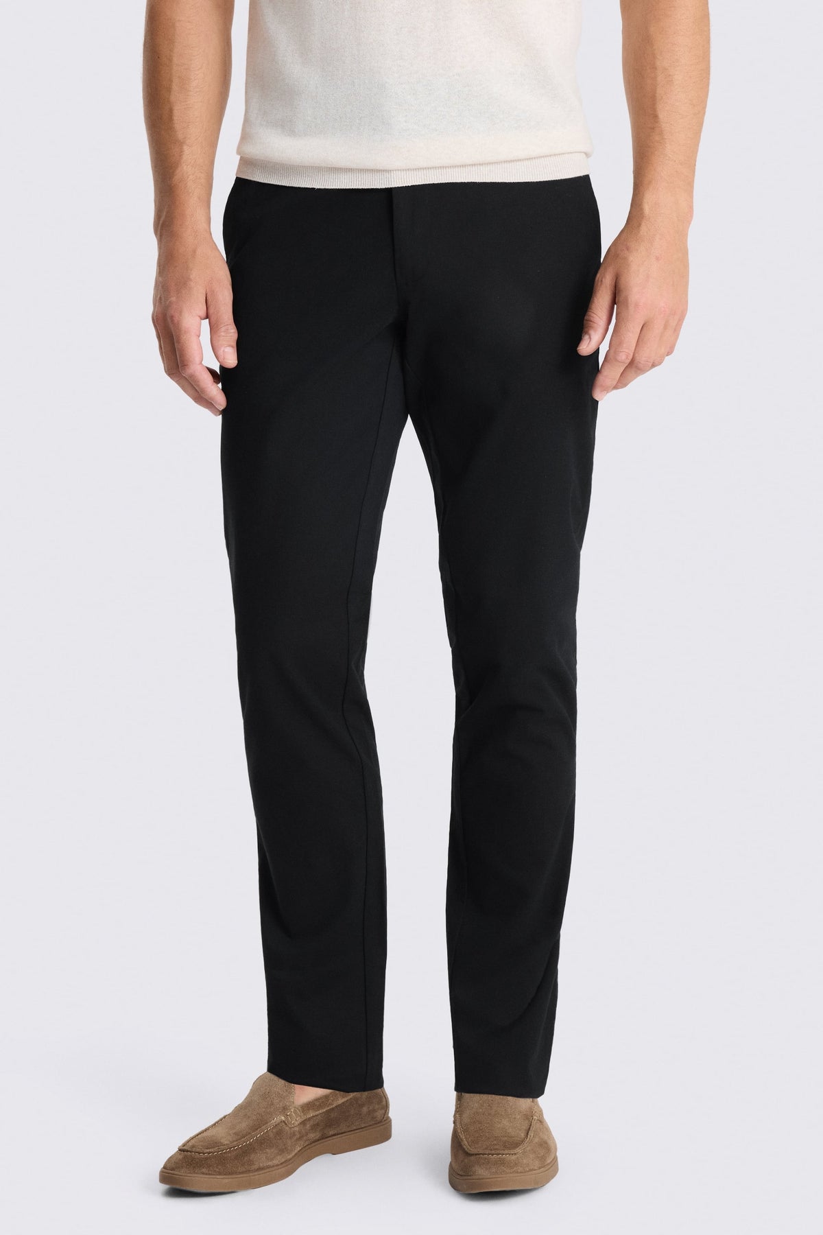 Tailored Fit Black Chinos