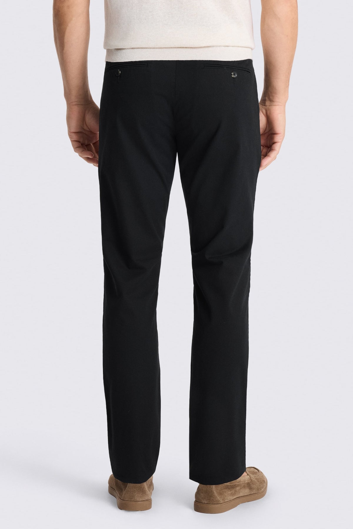 Tailored Fit Black Chinos