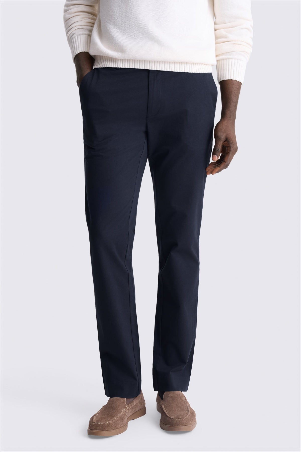 Slim Fit Navy Cotton Chino