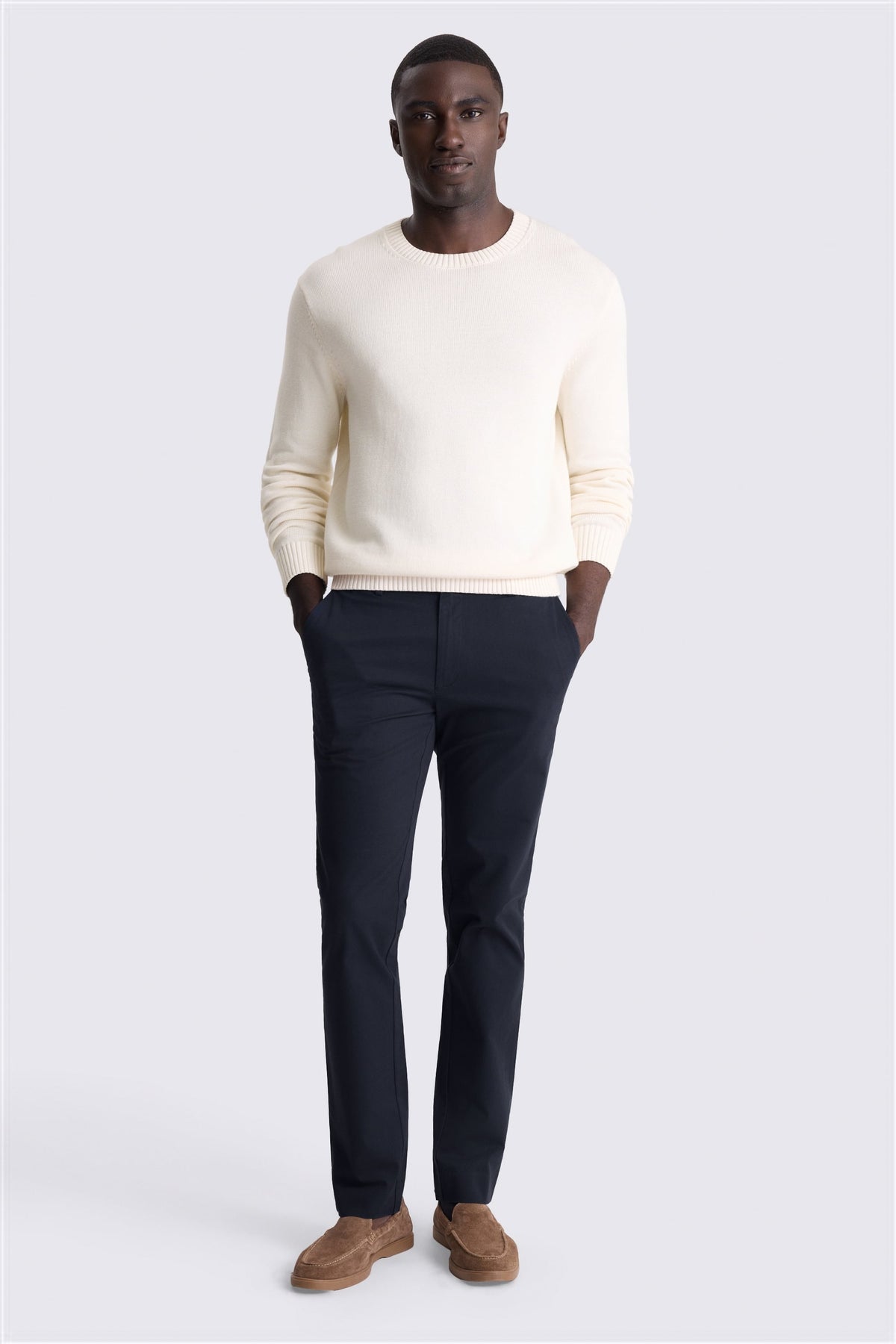 Slim Fit Navy Cotton Chino