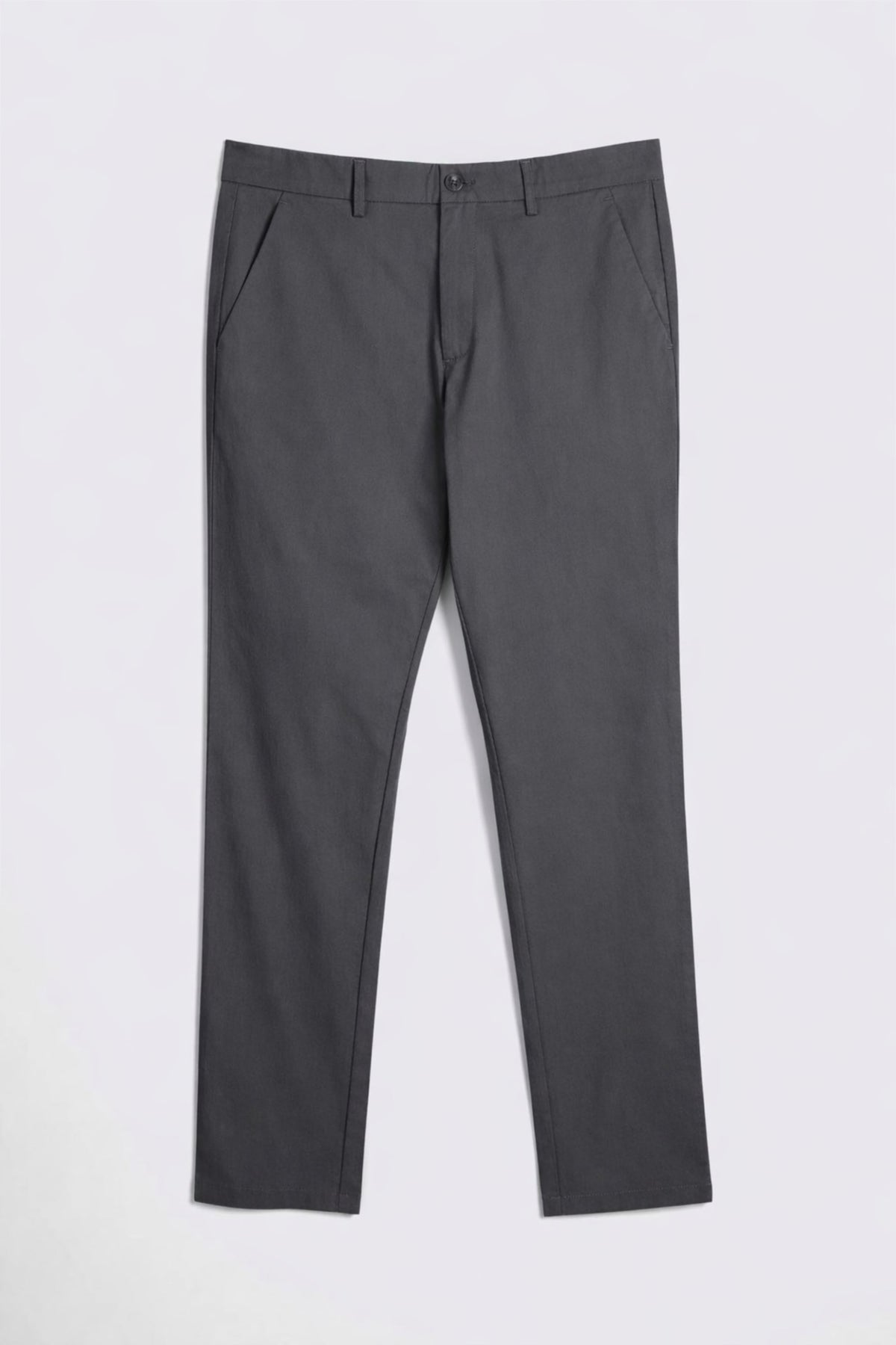 Tailored Fit Graphite Cotton Chinos