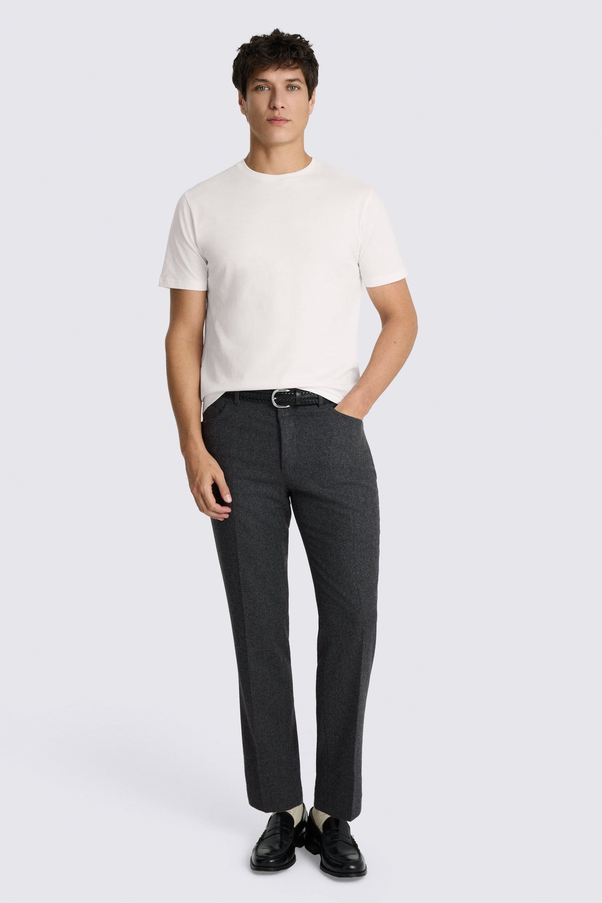 White Cotton Crew-Neck T-Shirt