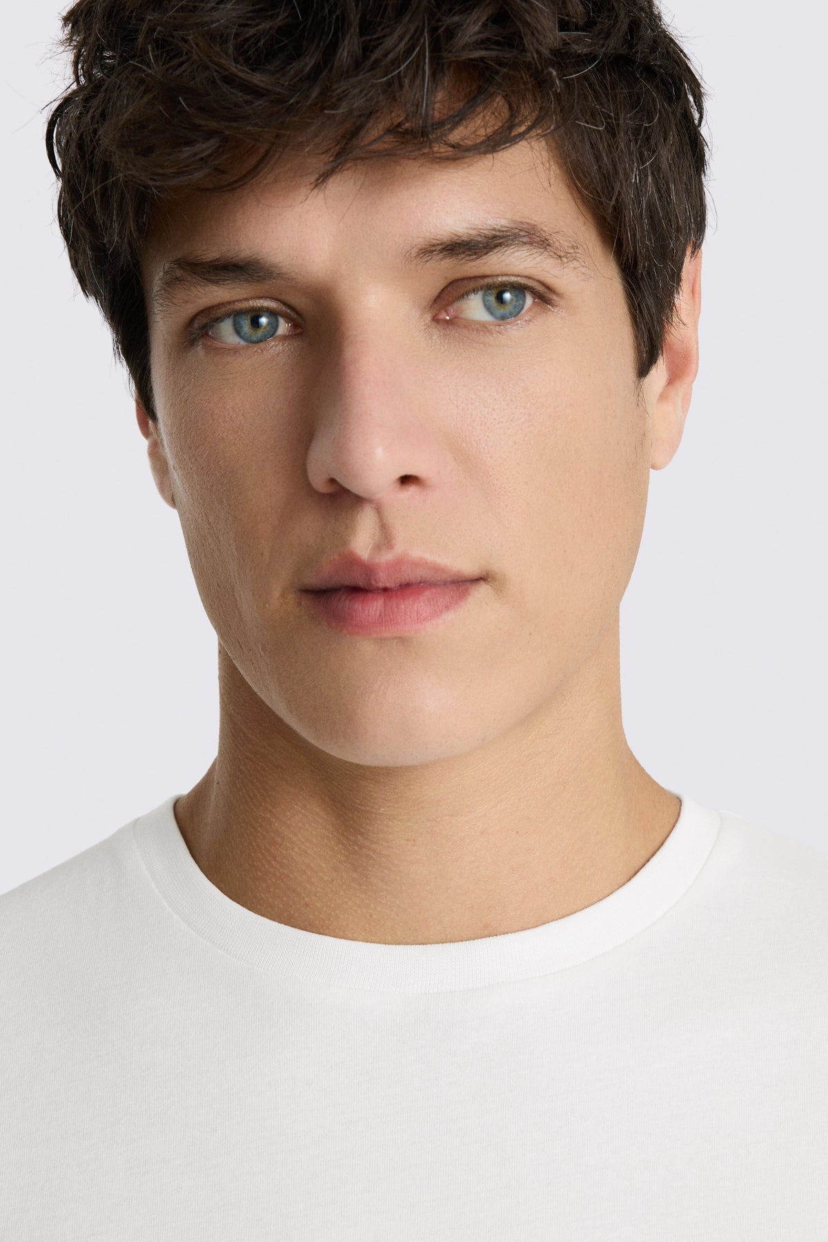 White Cotton Crew-Neck T-Shirt