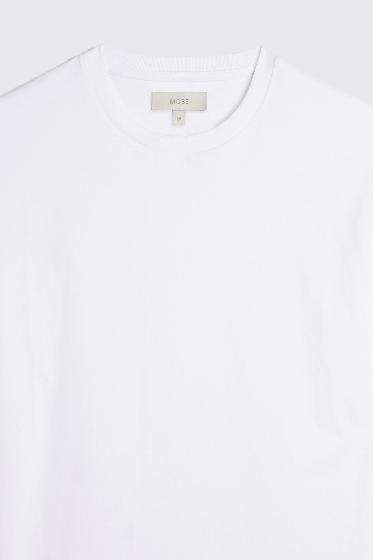 White Cotton Crew-Neck T-Shirt