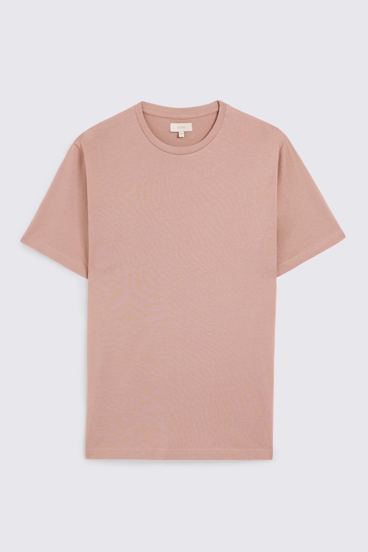 Light Mauve Cotton Crew-Neck T-Shirt