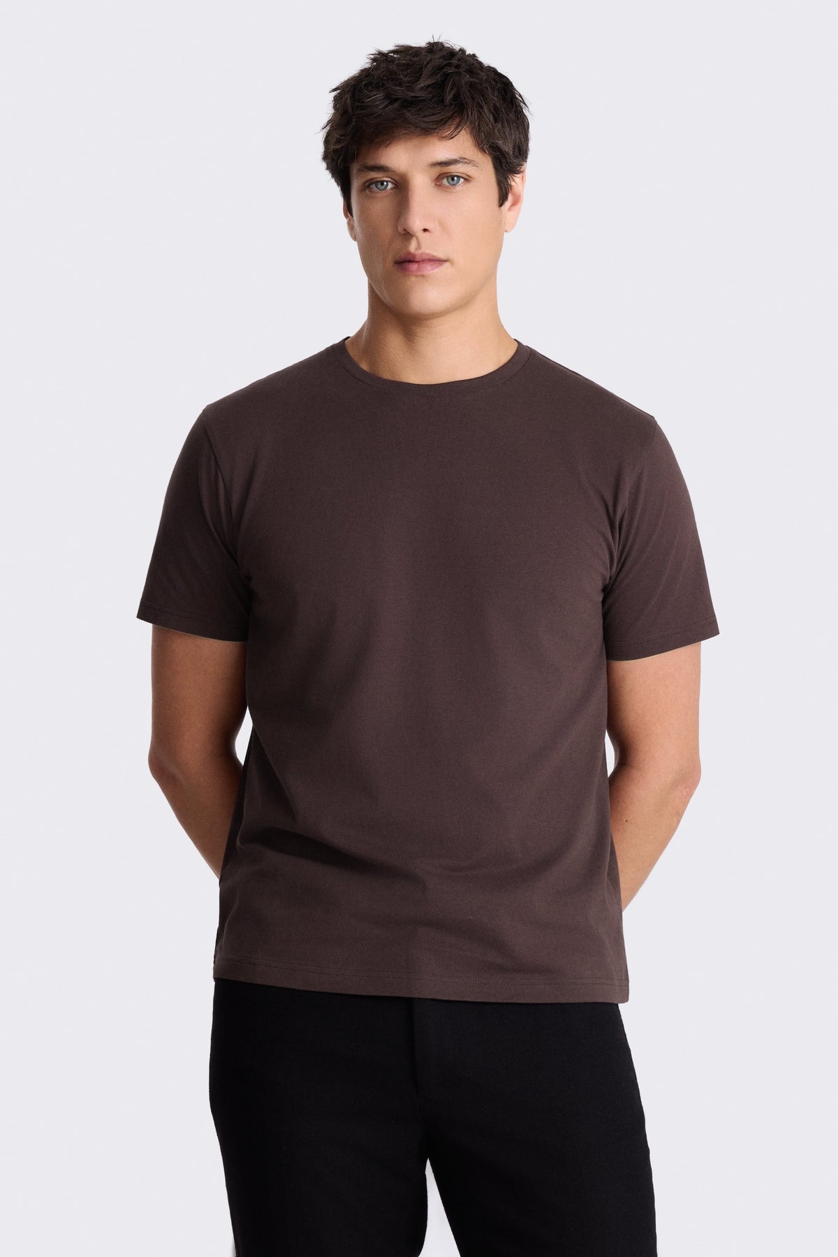 Maroon Cotton Crew-Neck T-Shirt