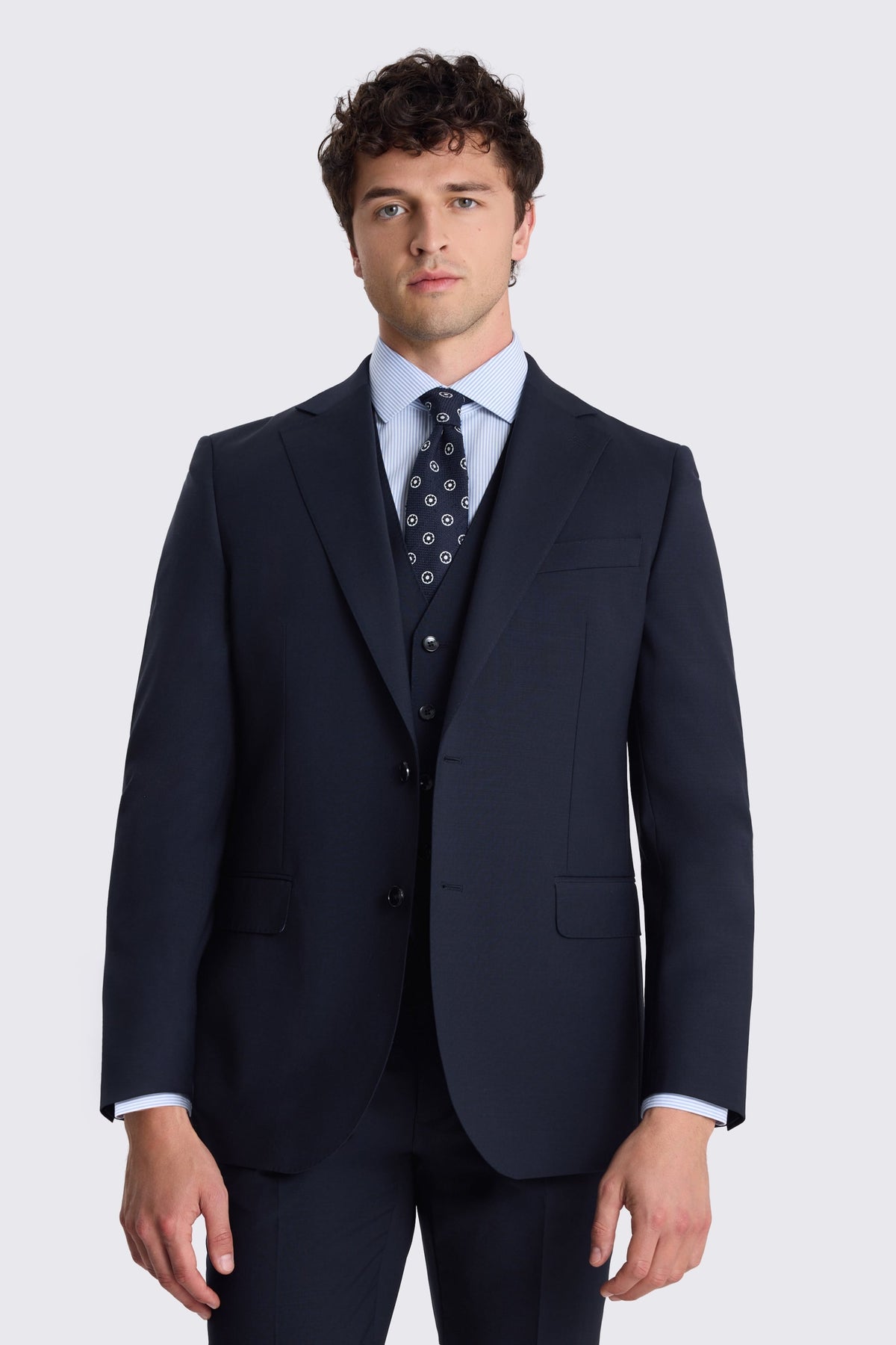 Tailored Fit Navy Performance Suit