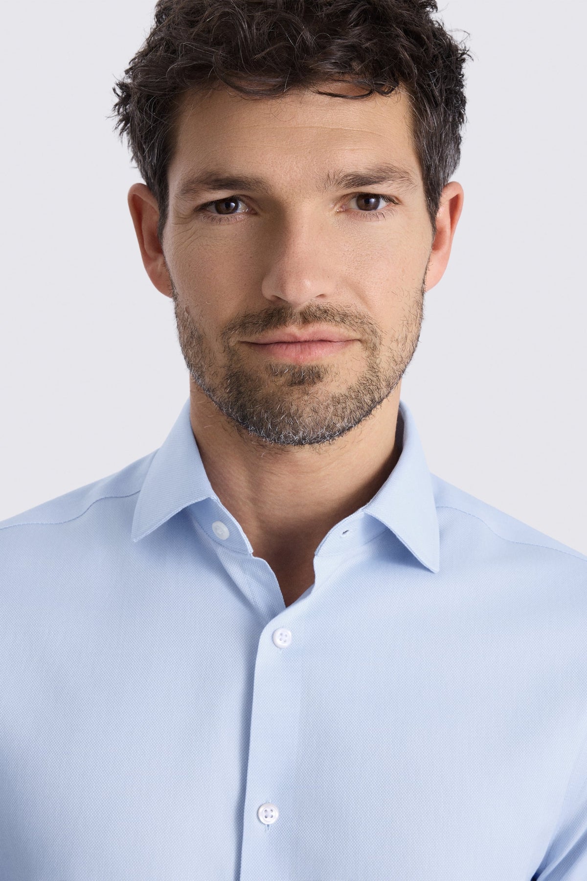Slim Fit Sky Dobby Stretch Shirt