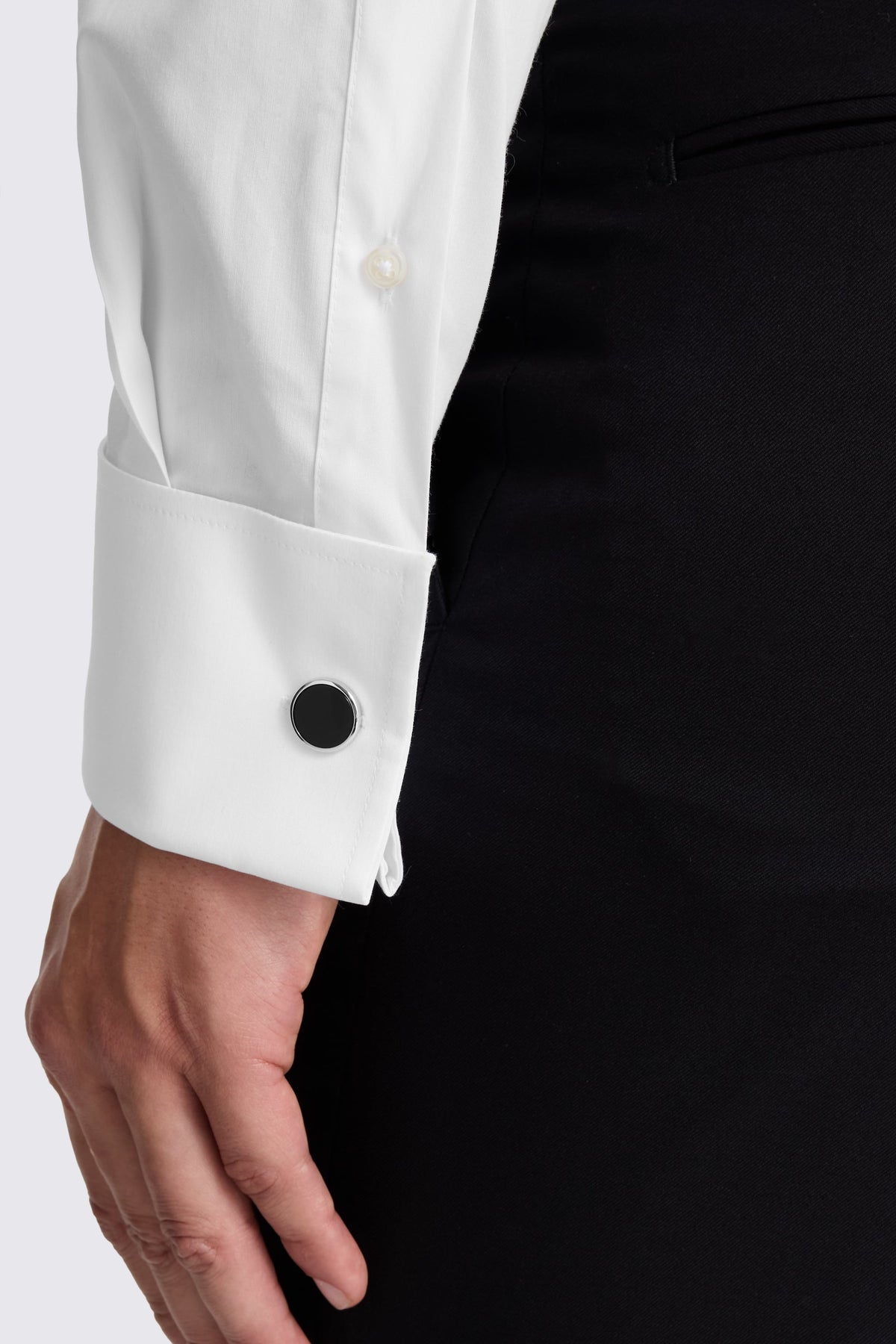 Tailored Fit White Stretch Shirt