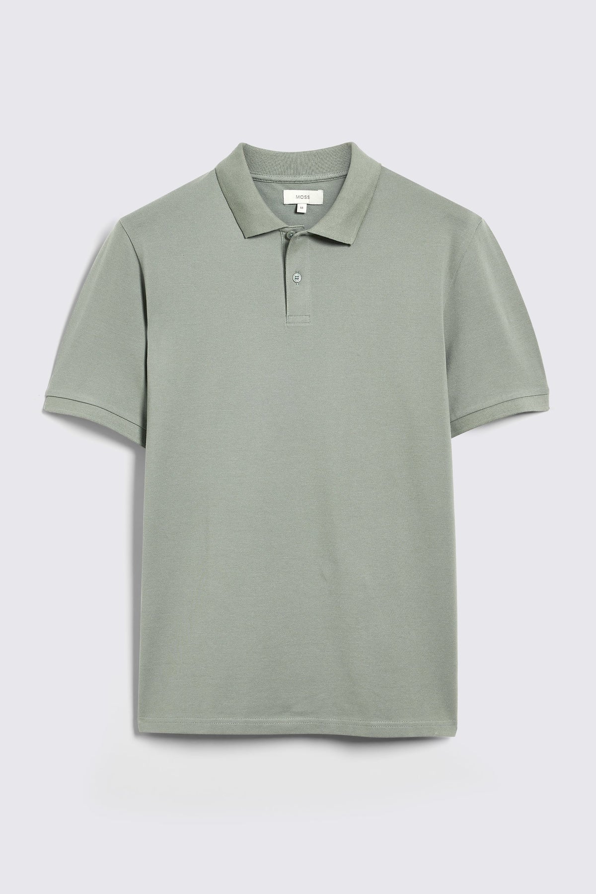 Sage Cotton Pique Polo Shirt