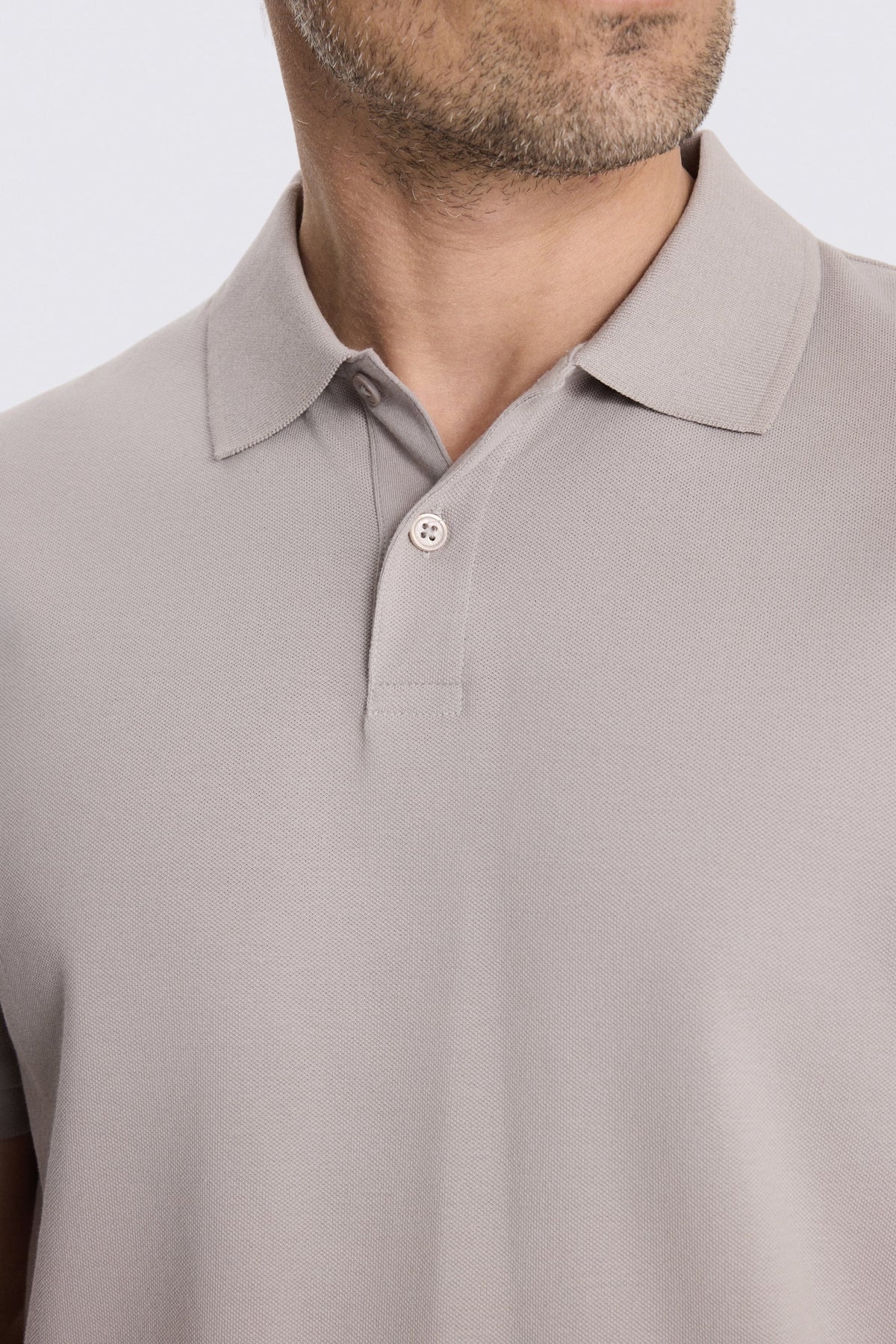 Granite Cotton Pique Polo Shirt
