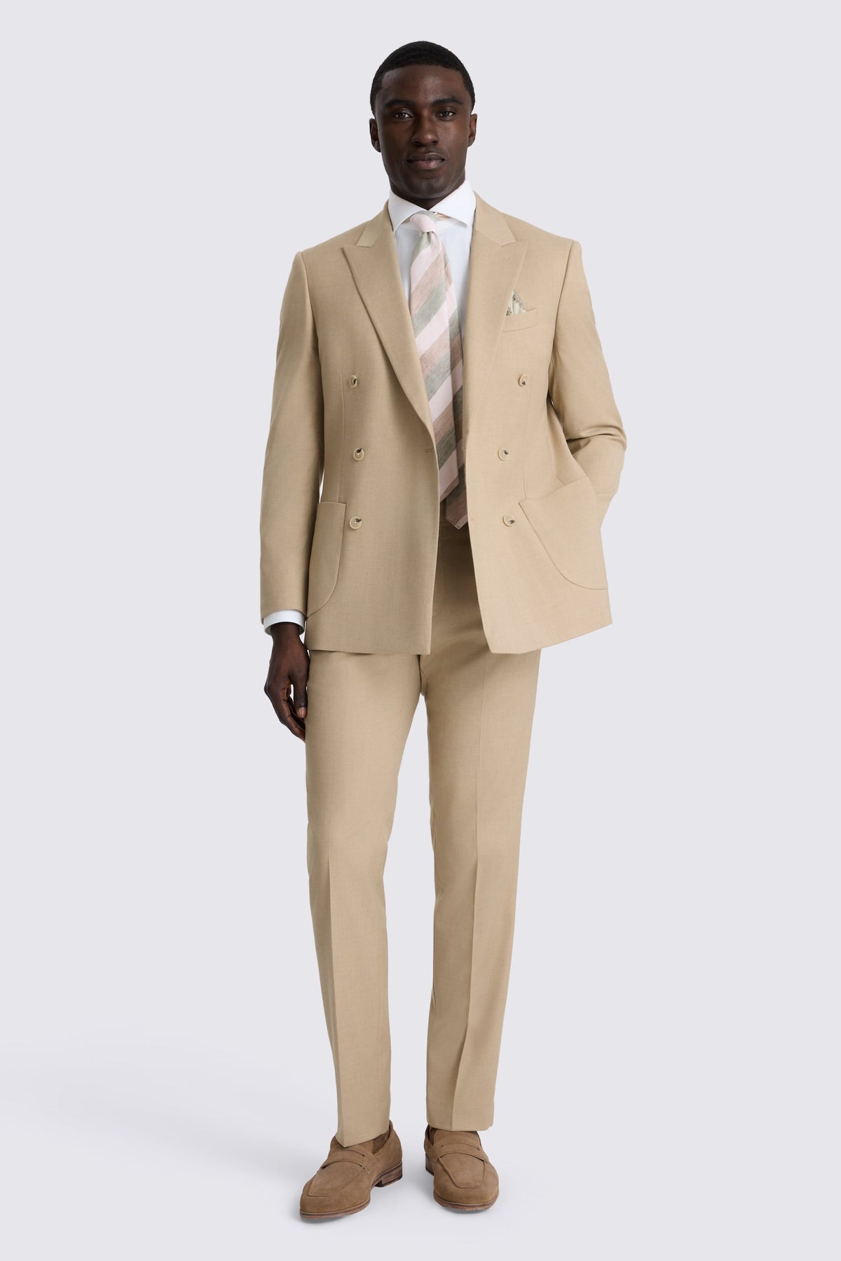 Tailored Fit Blonde Camel Suit