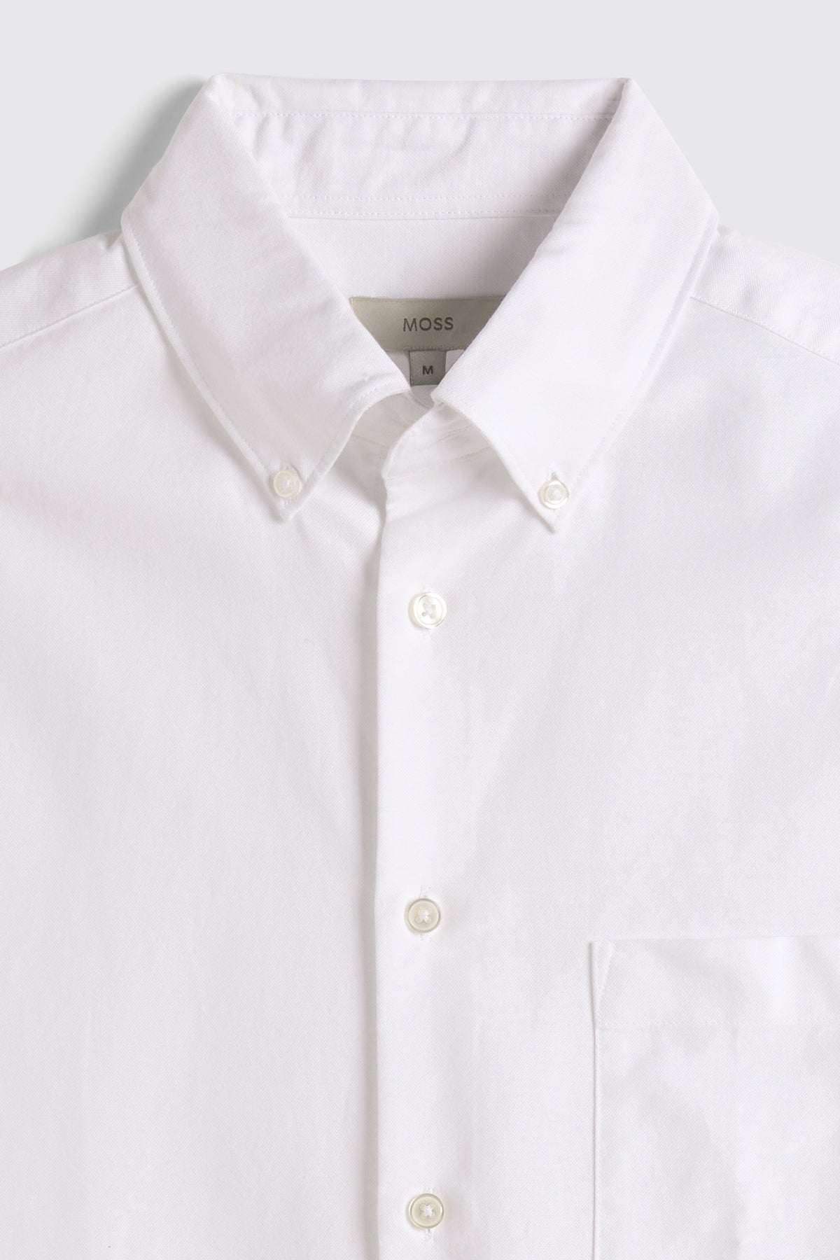 White Washed Cotton Oxford Shirt