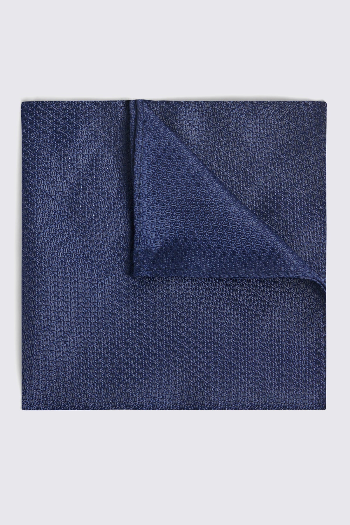 Navy Textured Pocket Square