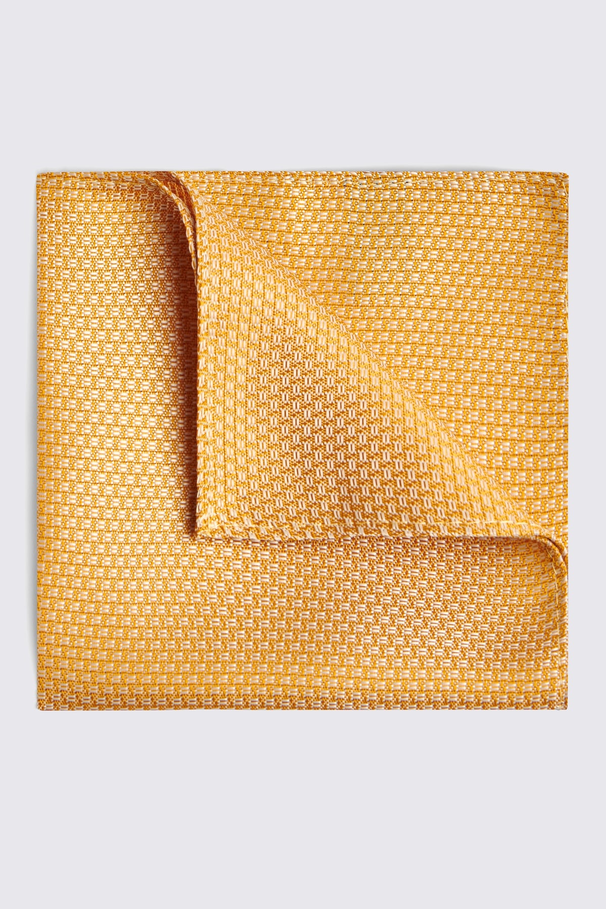 Yellow Textured Pocket Square