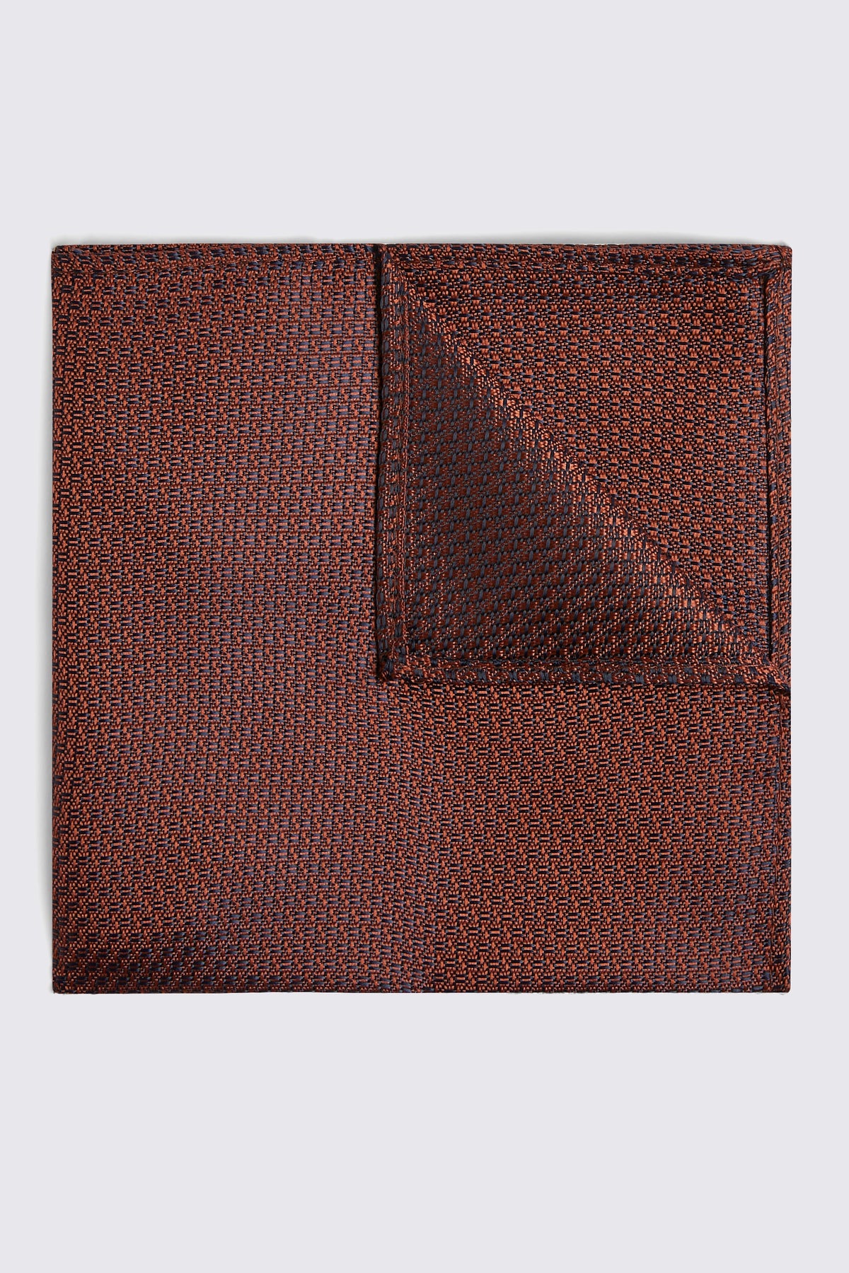 Rust Textured Pocket Square