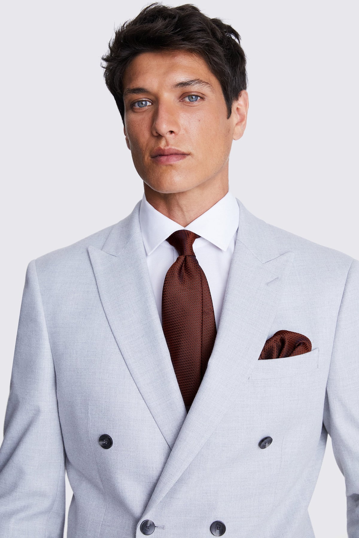Rust Textured Pocket Square