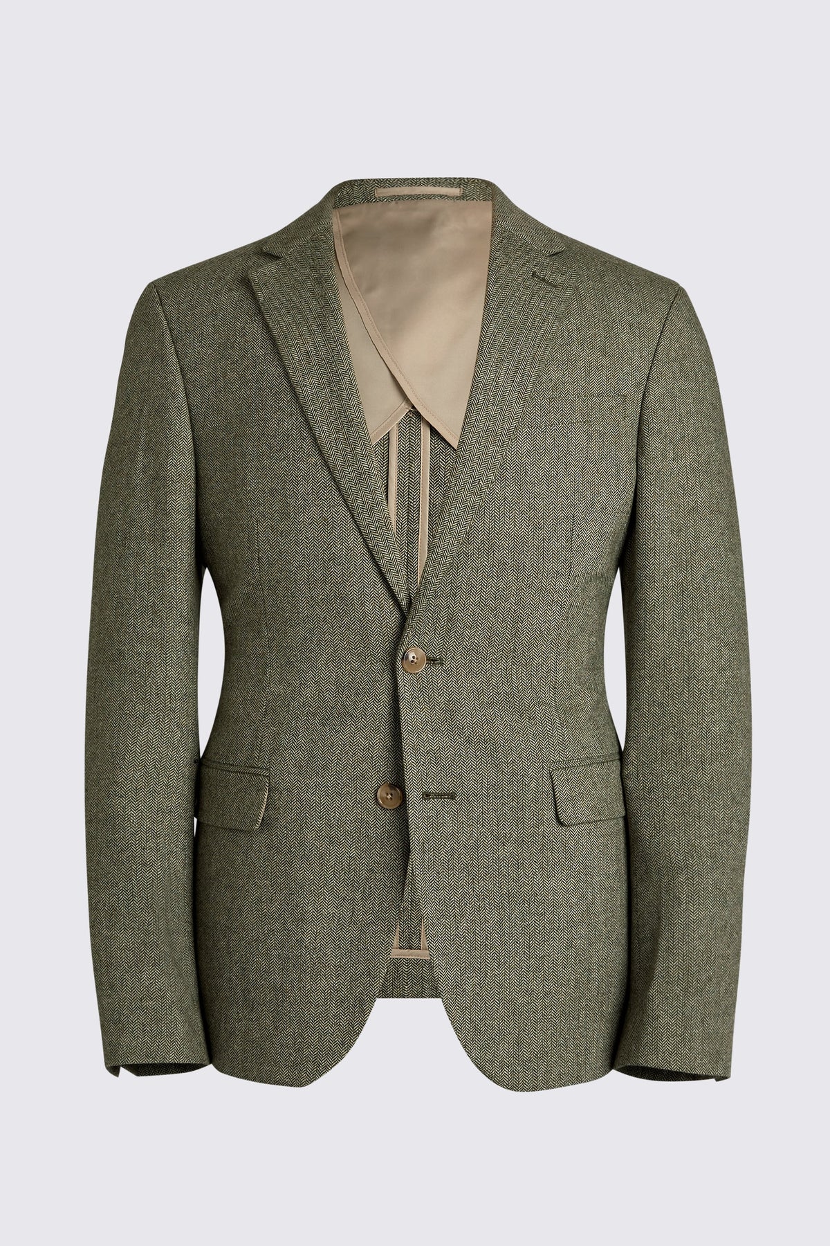 Slim Fit Sage Herringbone Suit