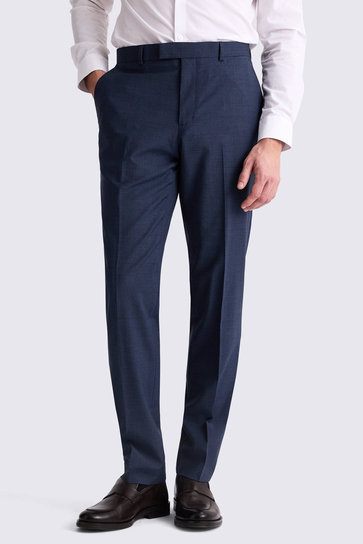 Tailored Fit Blue Performance Trousers