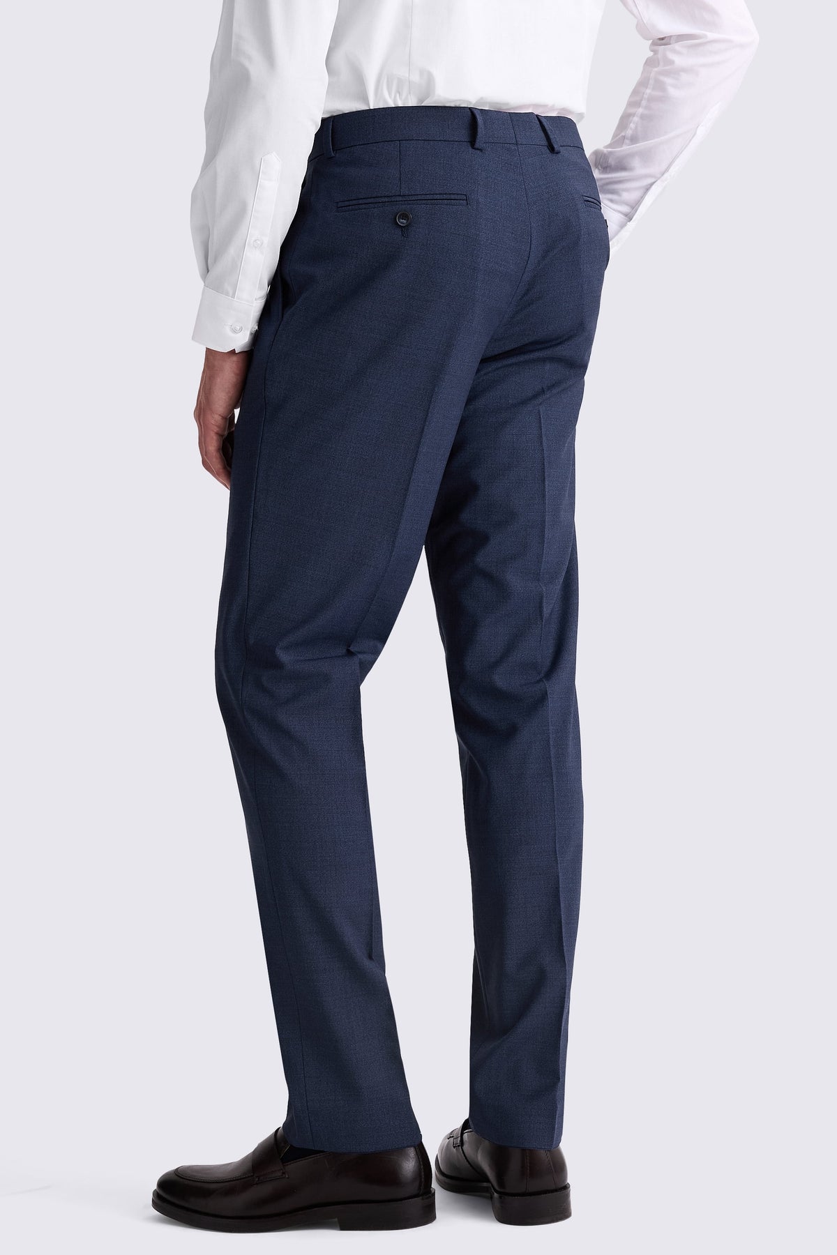 Tailored Fit Blue Performance Trousers