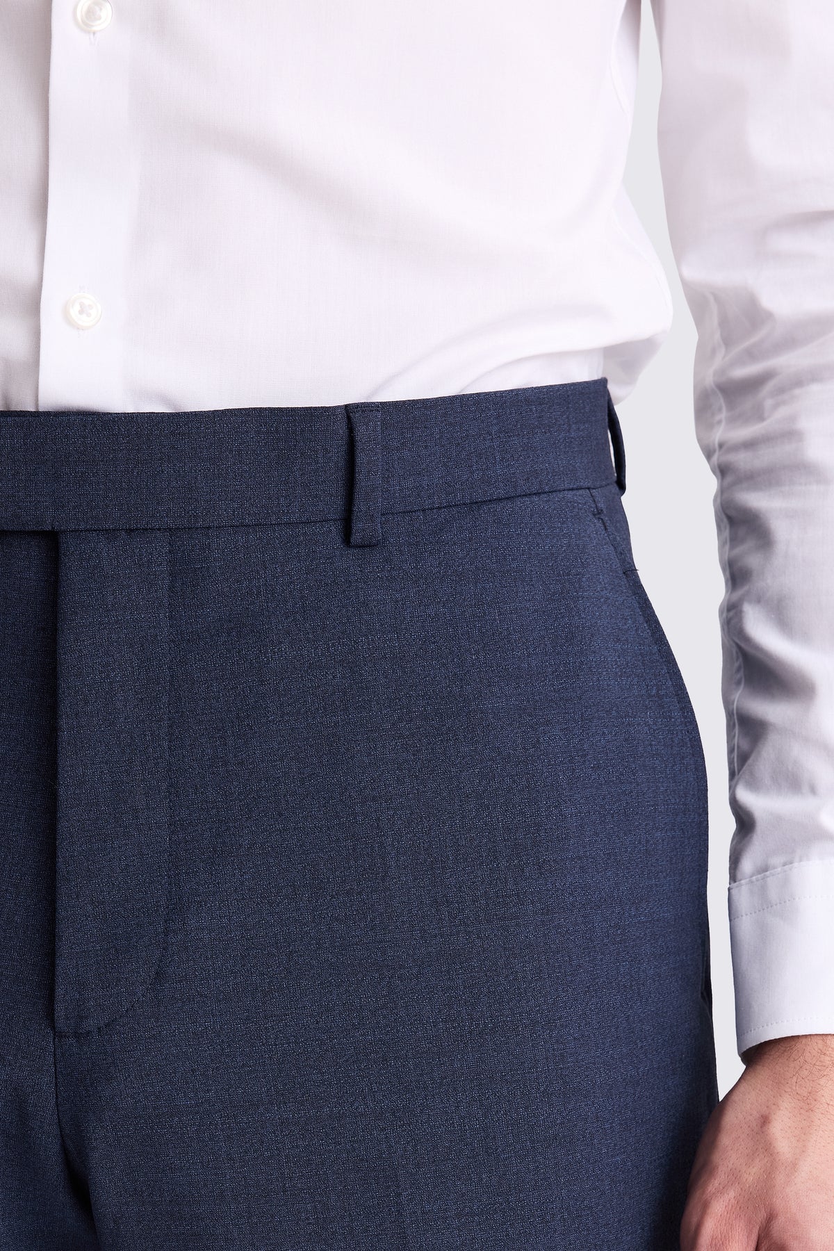 Tailored Fit Blue Performance Trousers