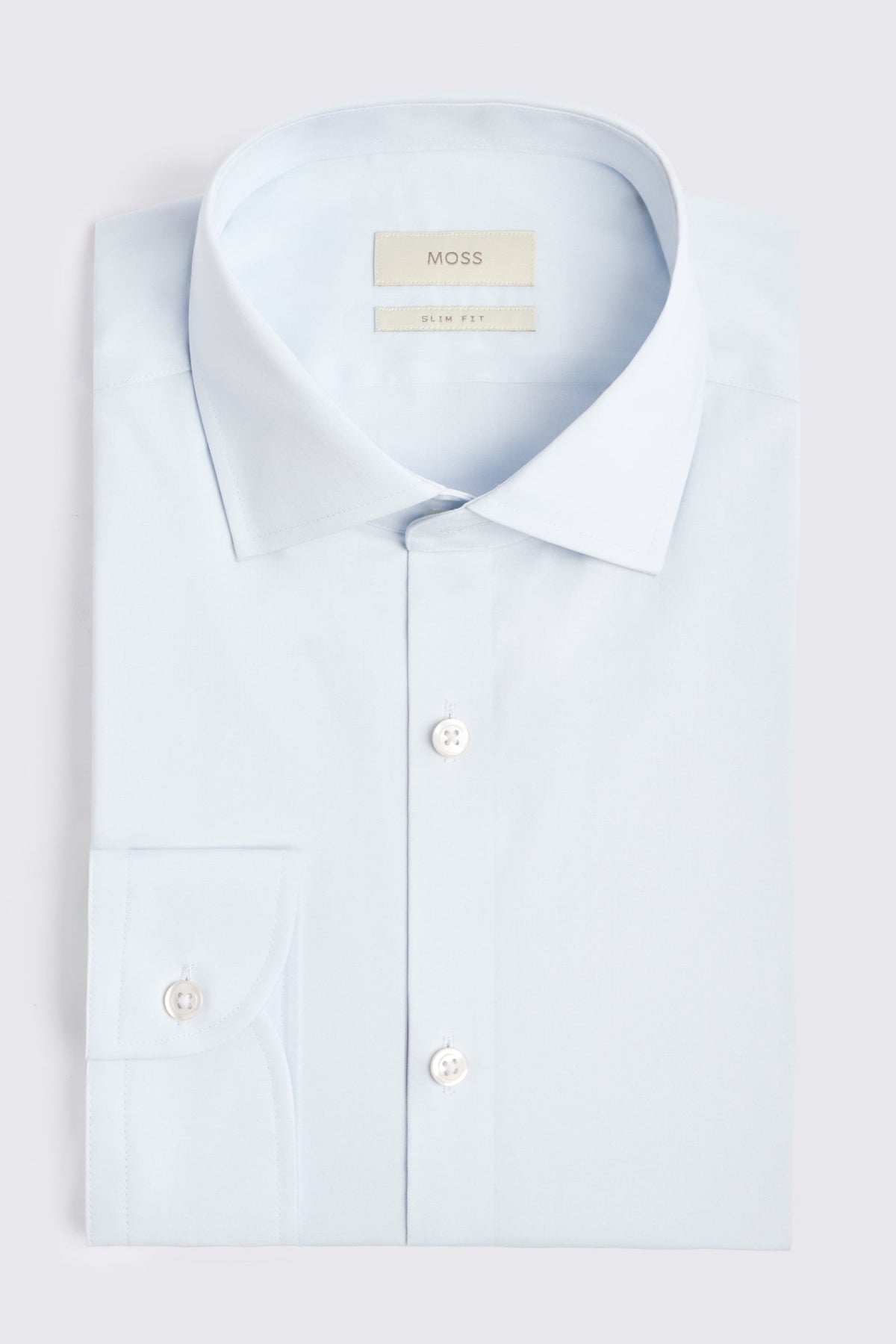 Slim Fit Light Blue Stretch Shirt