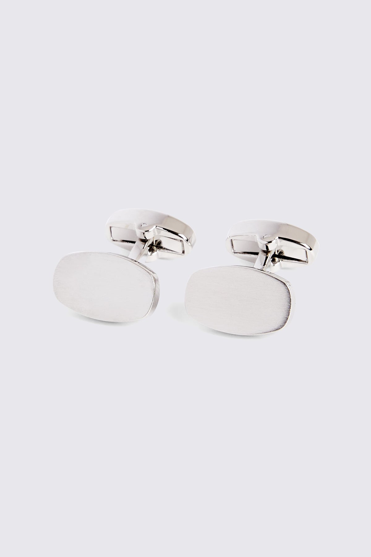 Silver Brushed Cufflinks