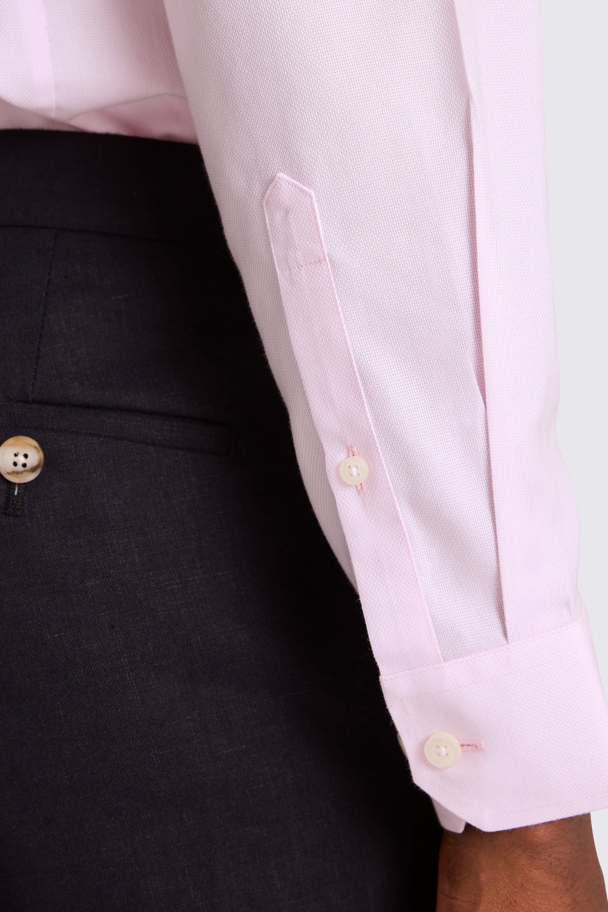 Slim Fit Pink Royal Oxford Non-Iron Cotton Shirt
