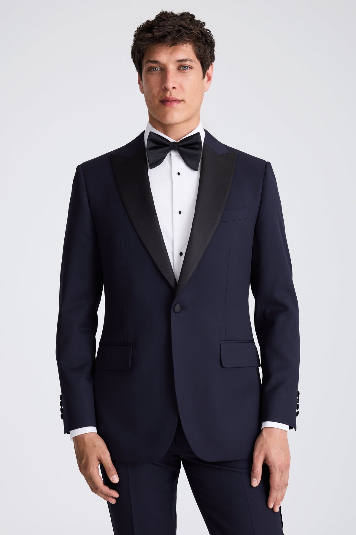 Tailored Fit Midnight Blue Tuxedo Suit