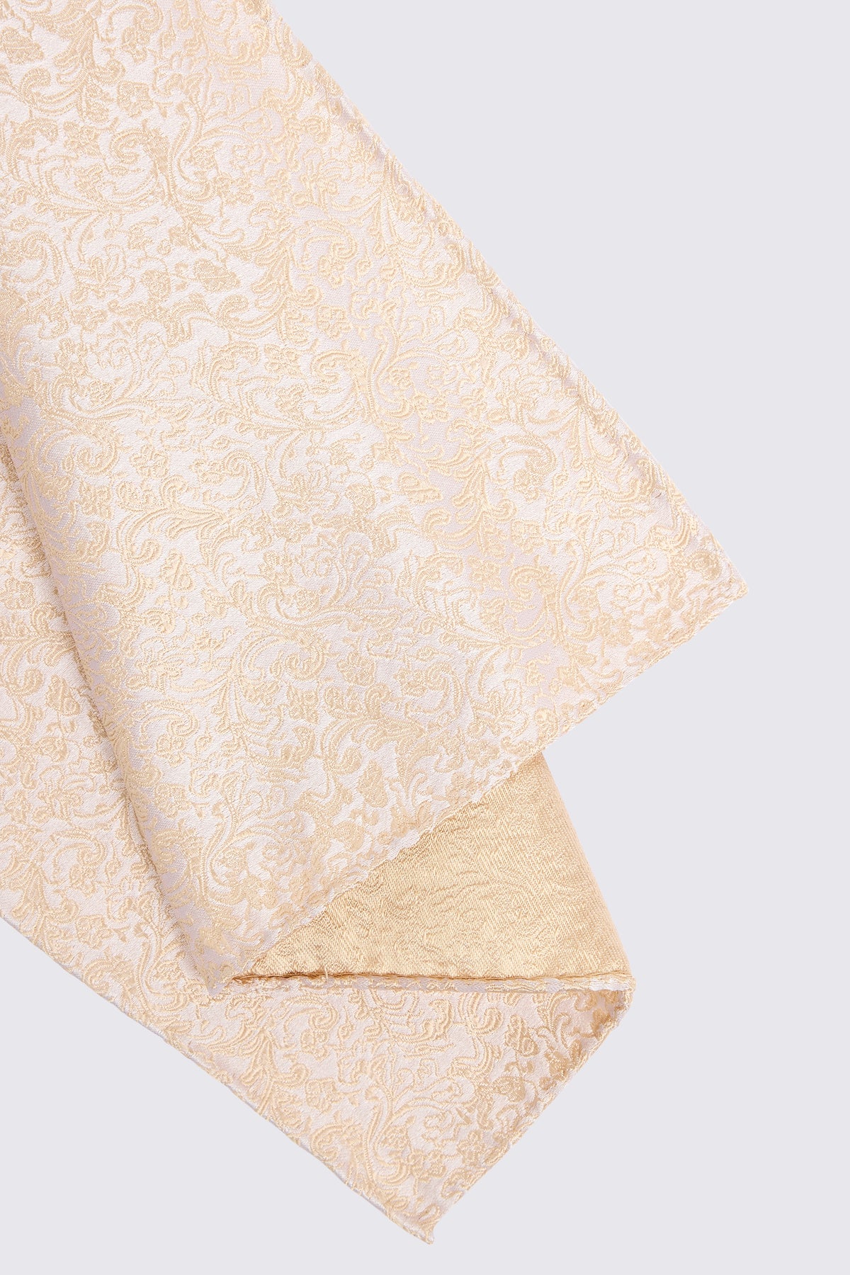 Champagne Wedding Paisley Pocket Square