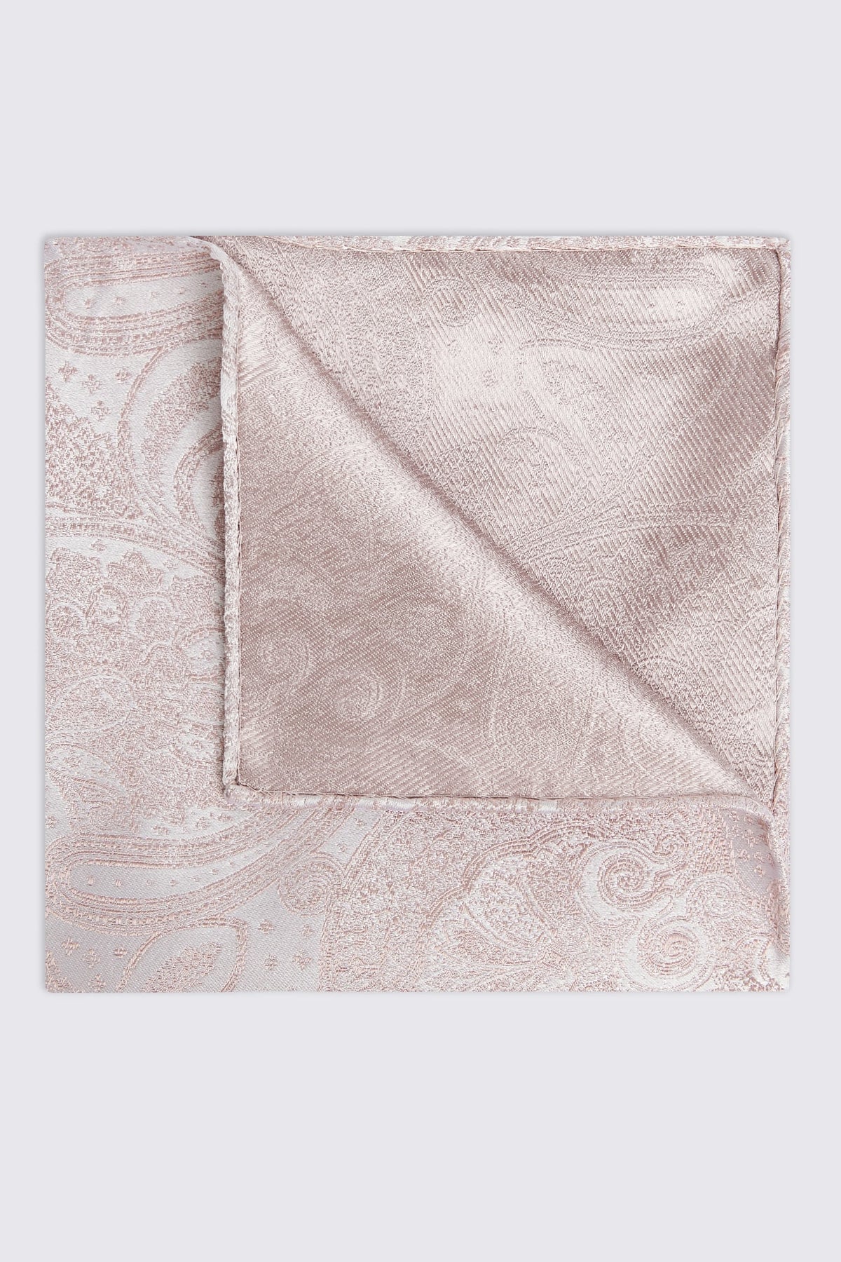 Dusty Pink Wedding Paisley Pocket Square