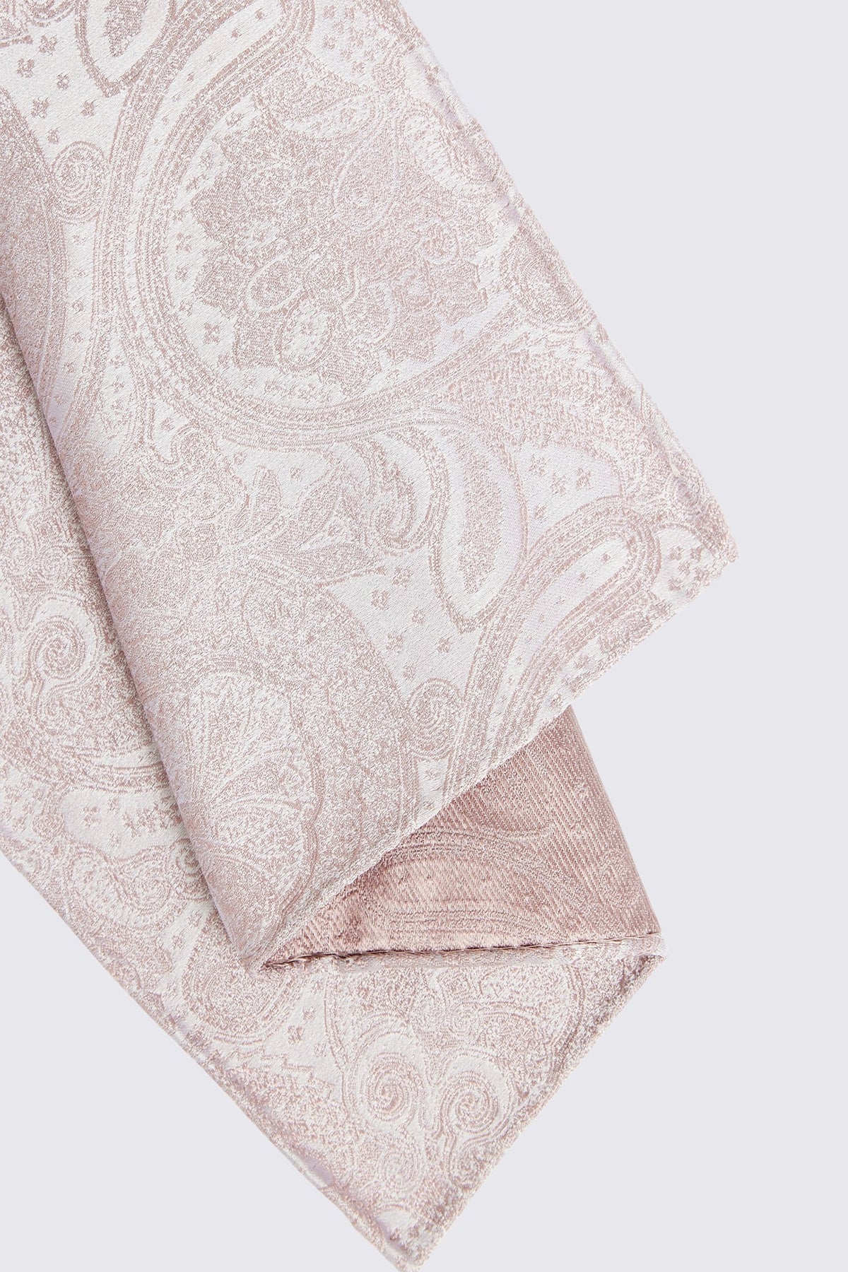 Dusty Pink Wedding Paisley Pocket Square